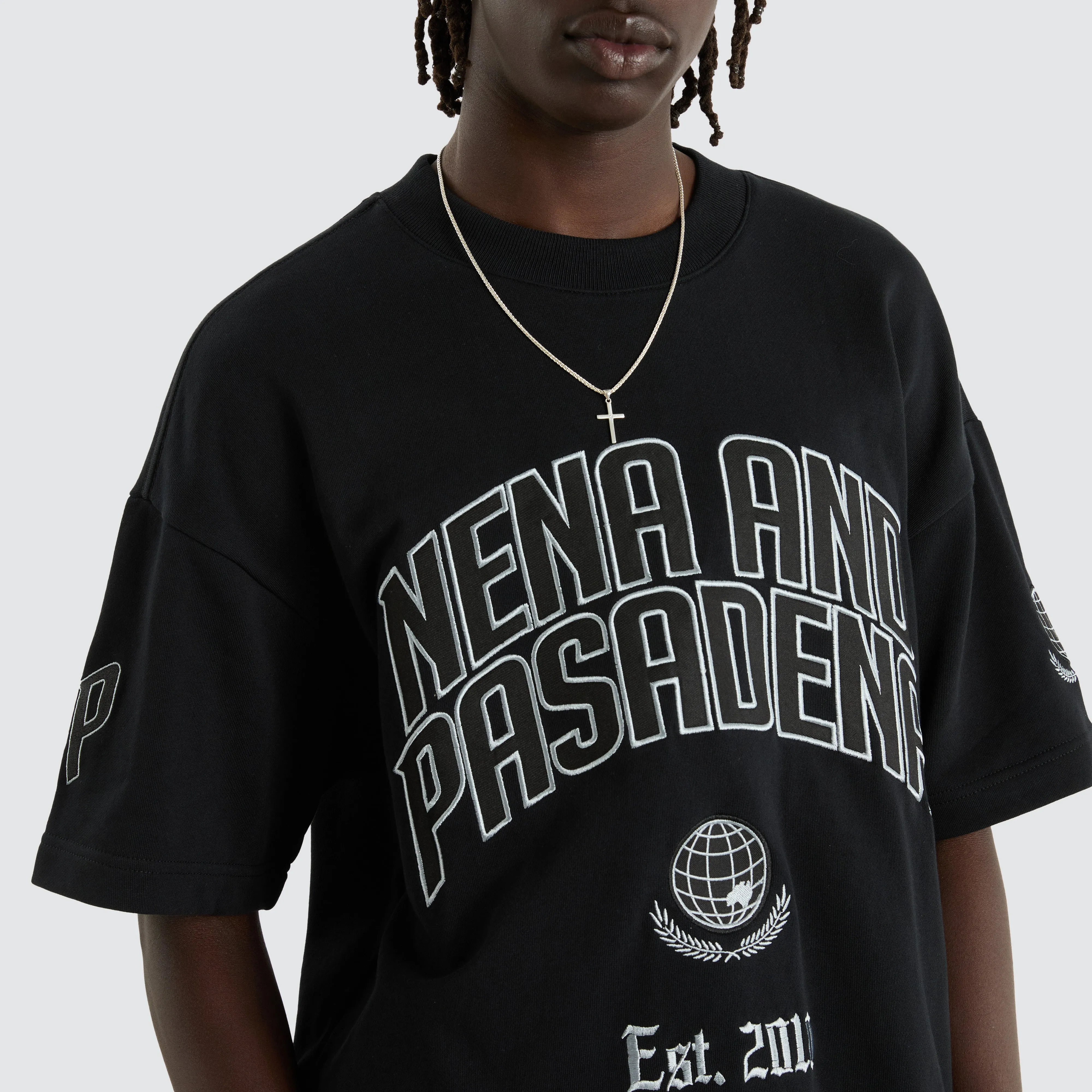 Members Blacked Out Loopback Raptor Tee Anthracite Black sold by Nena and Pasadena product image thumbnail 3