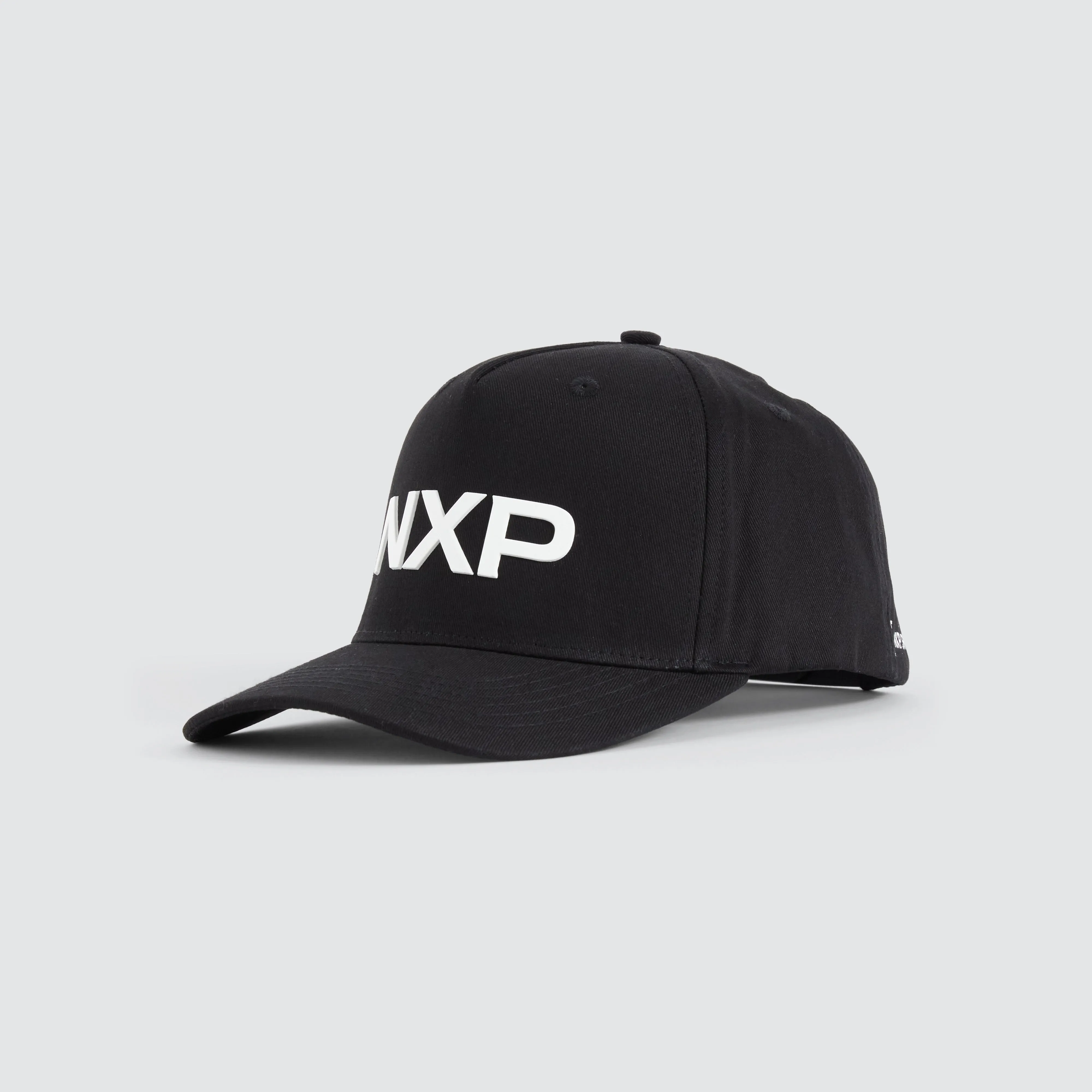 Overhead 5 Panel Curved Peak Cap Black sold by Nena and Pasadena product image thumbnail 3