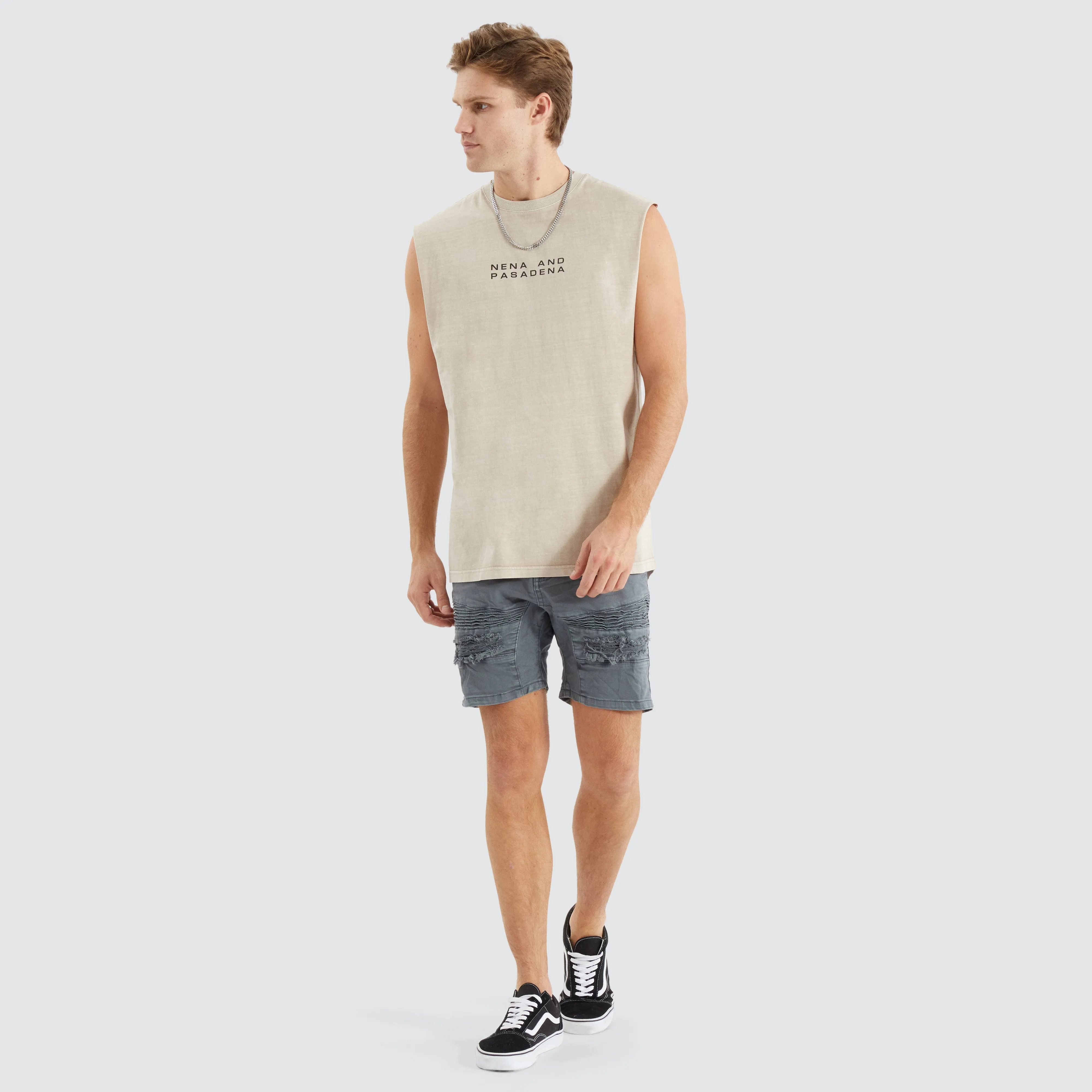 Caution Scoop Back Muscle Pigment Silver Grey sold by Nena and Pasadena product image thumbnail 5