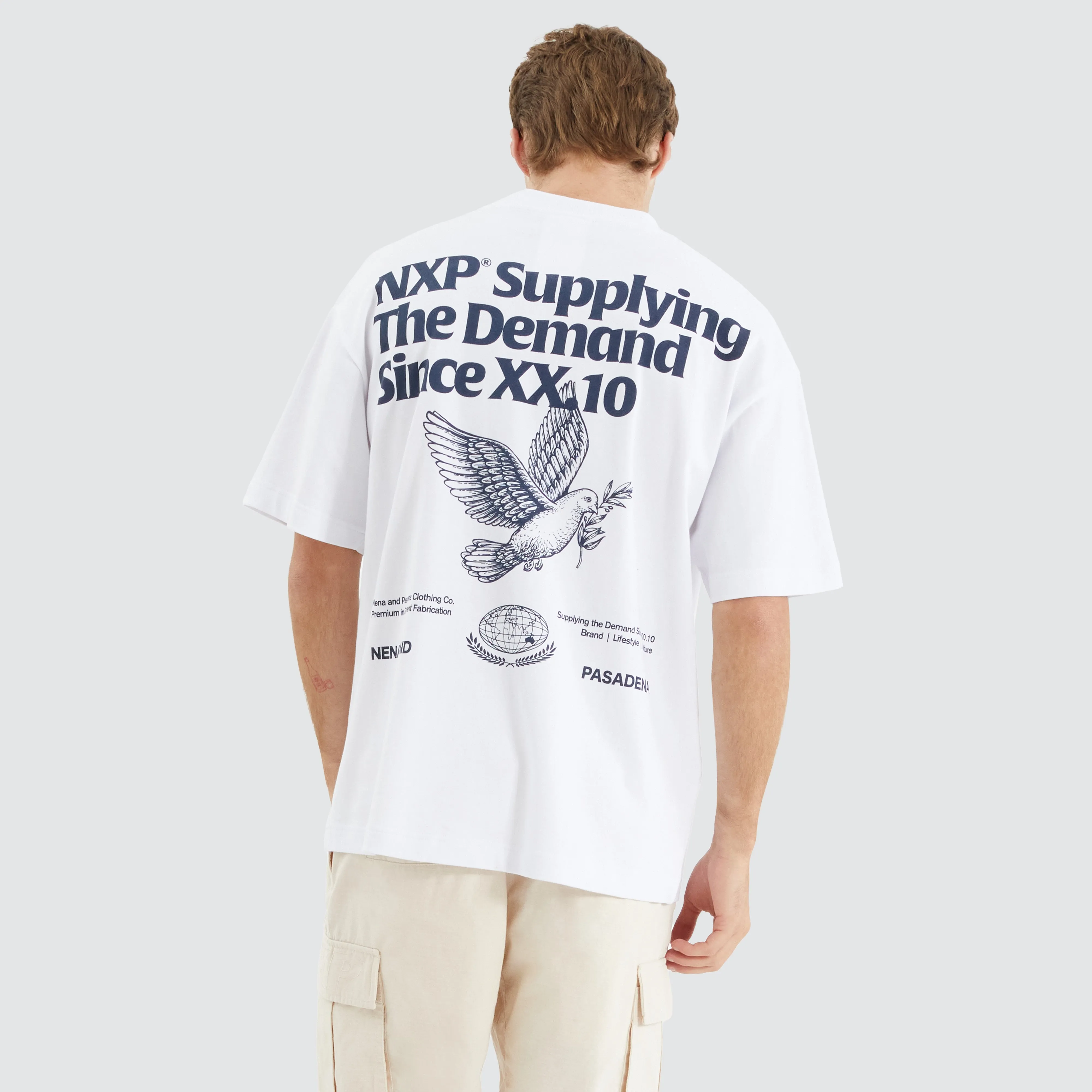 Variant Street Tee Optical White sold by Nena and Pasadena