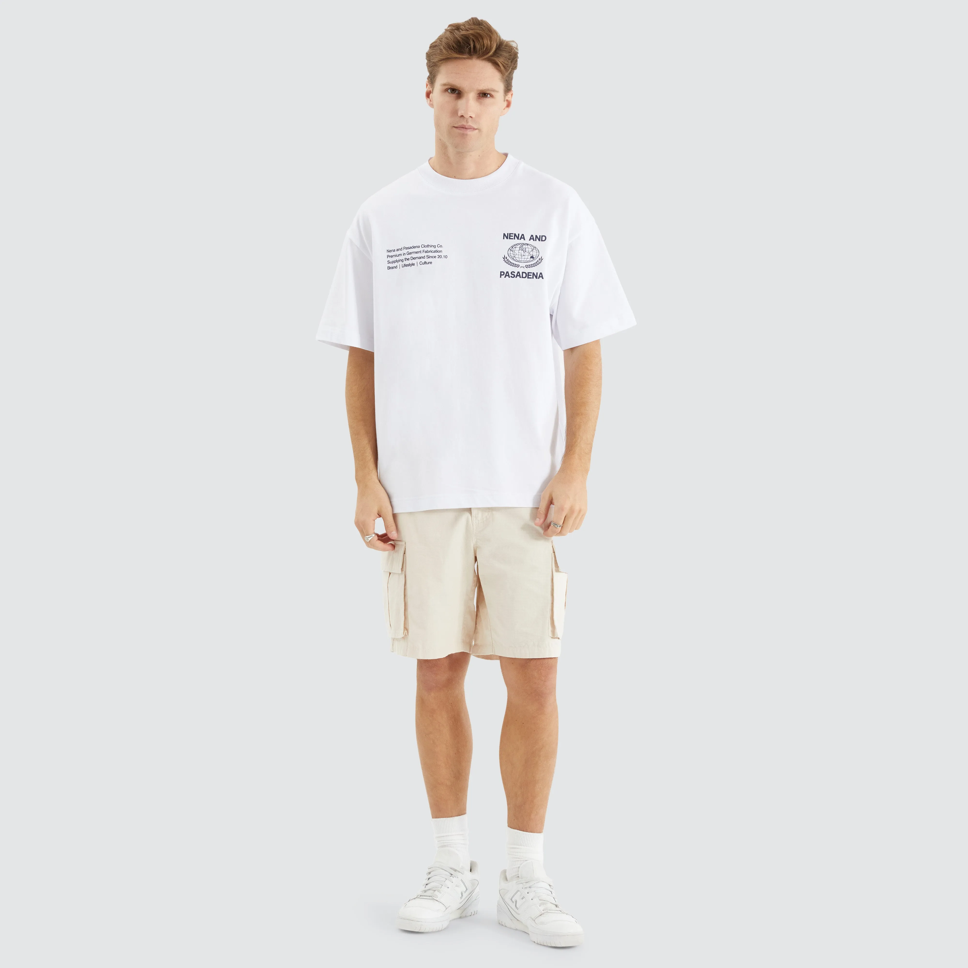 Variant Street Tee Optical White sold by Nena and Pasadena product image thumbnail 5