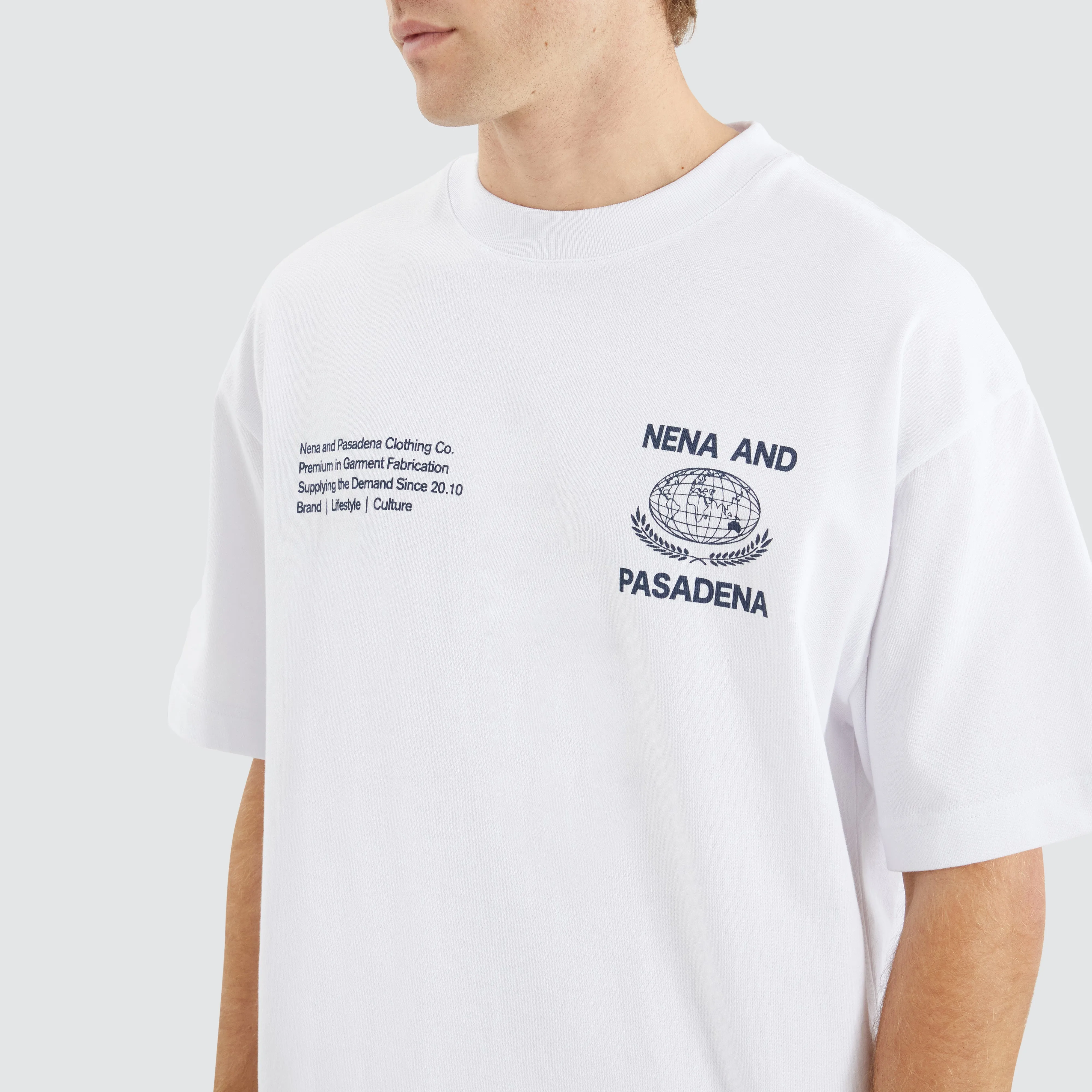 Variant Street Tee Optical White sold by Nena and Pasadena product image thumbnail 3