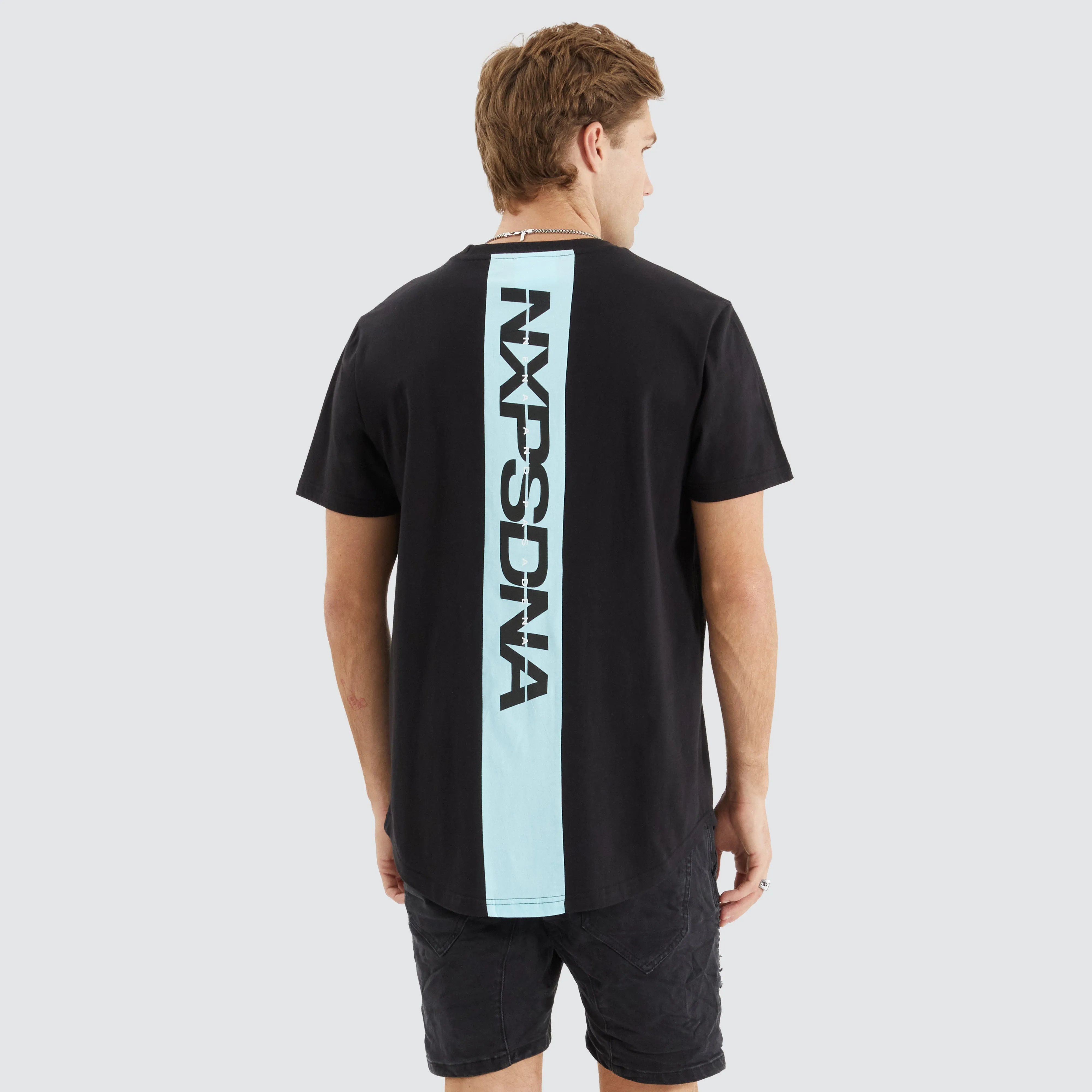 Sine Dual Curved Tee Jet Black sold by Nena and Pasadena product image thumbnail 2