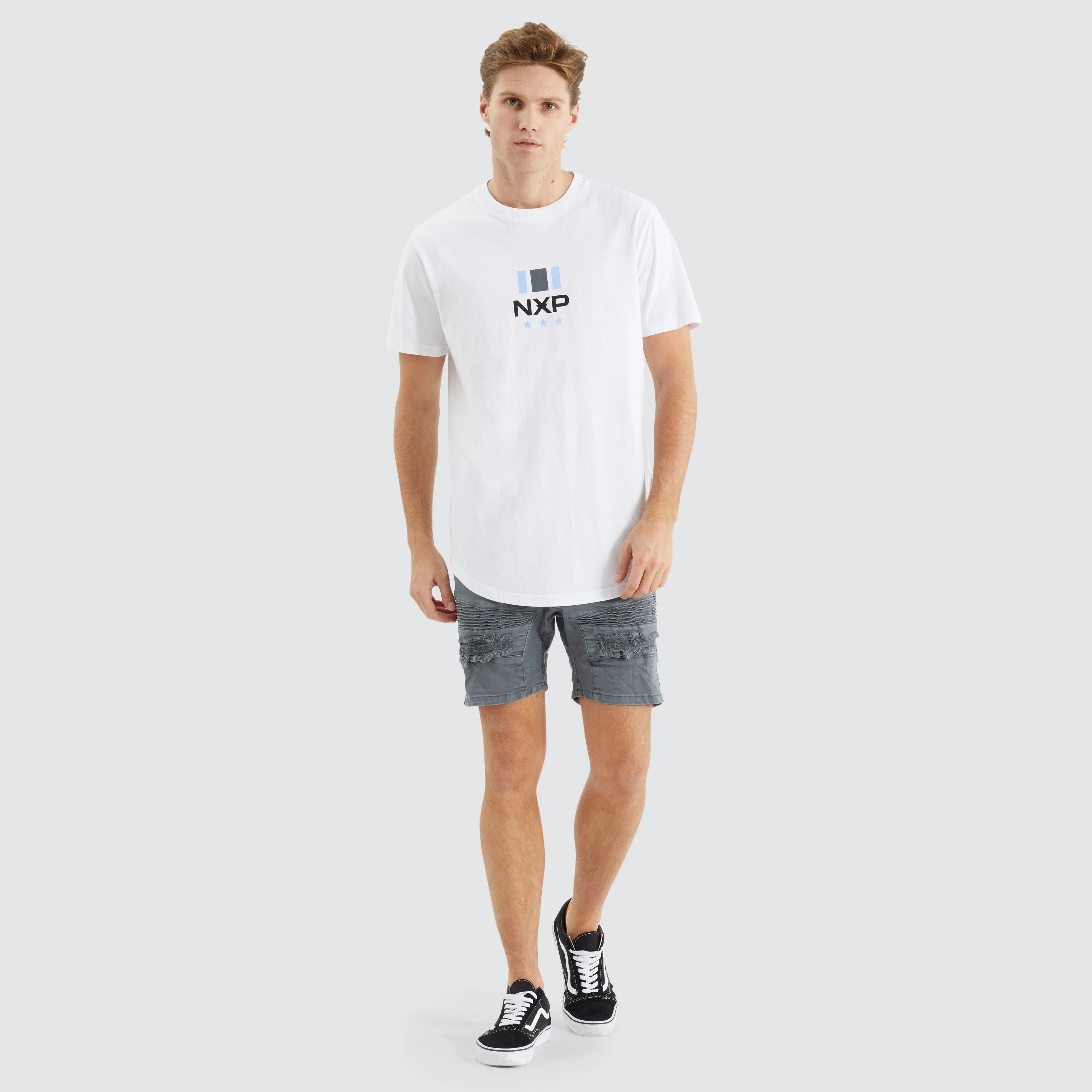 Line Dual Curved Tee Optical White sold by Nena and Pasadena product image thumbnail 4