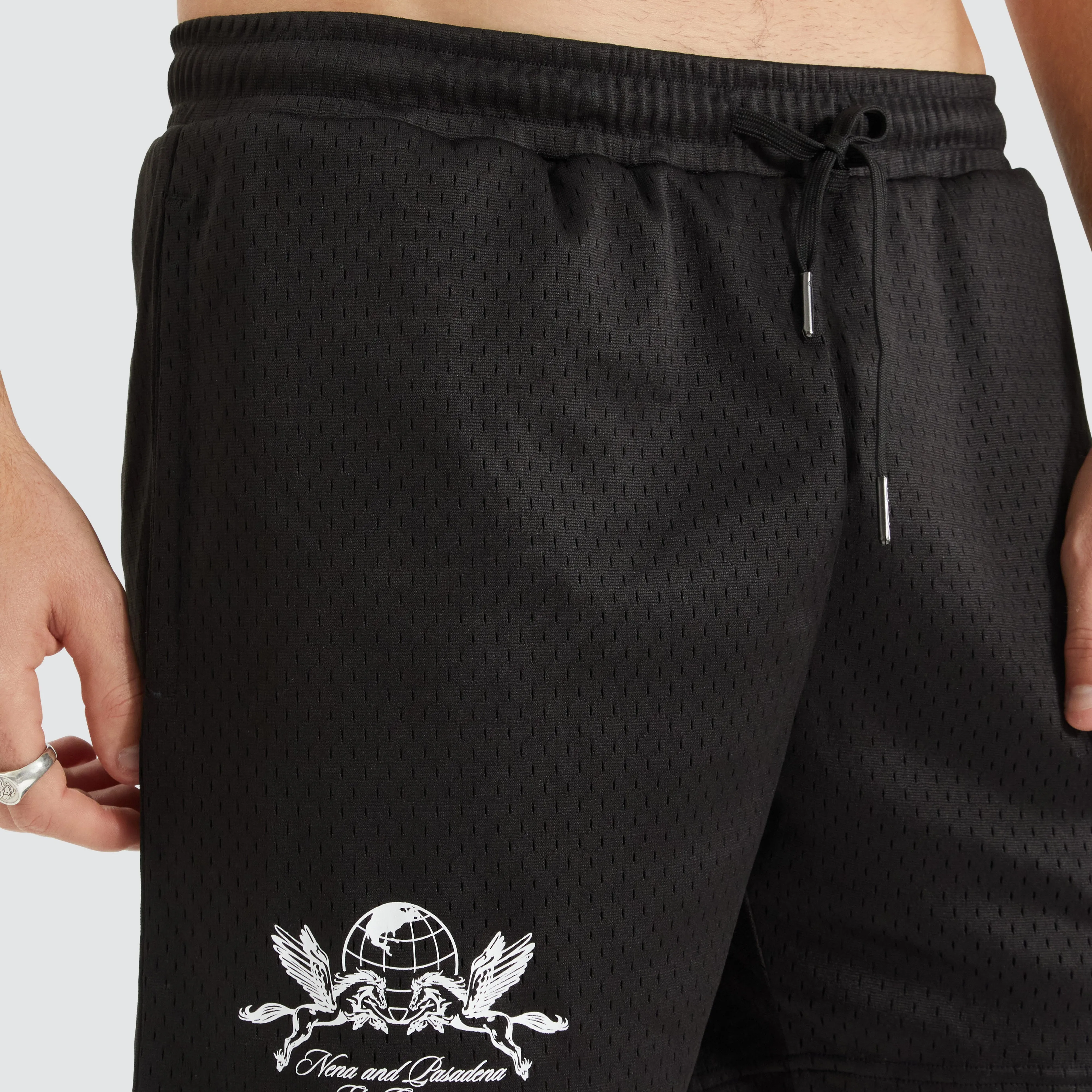 Trigger Mesh Shorts Jet Black sold by Nena and Pasadena product image thumbnail 5