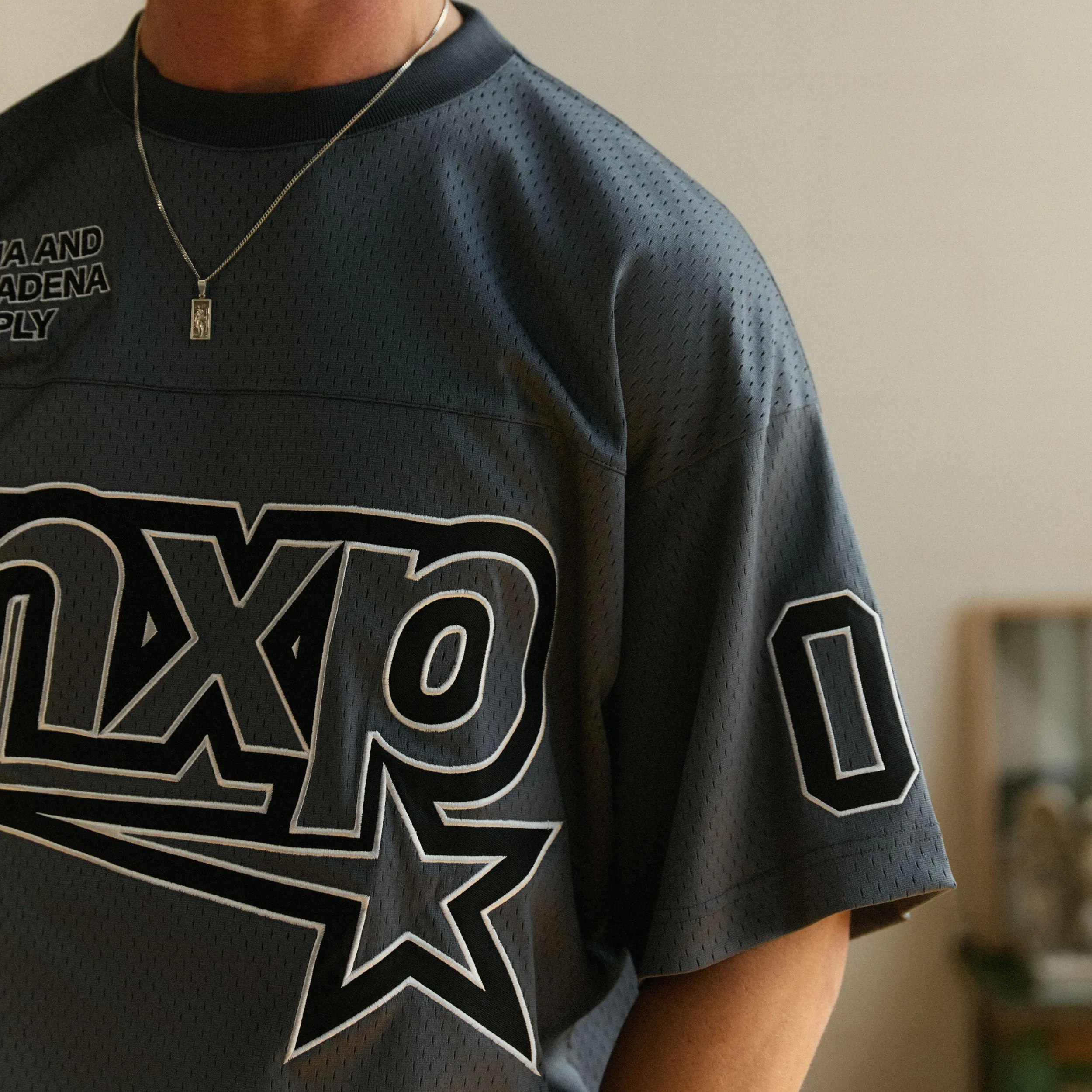 Dayton Mesh Training Jersey Asphalt sold by Nena and Pasadena product image thumbnail 2