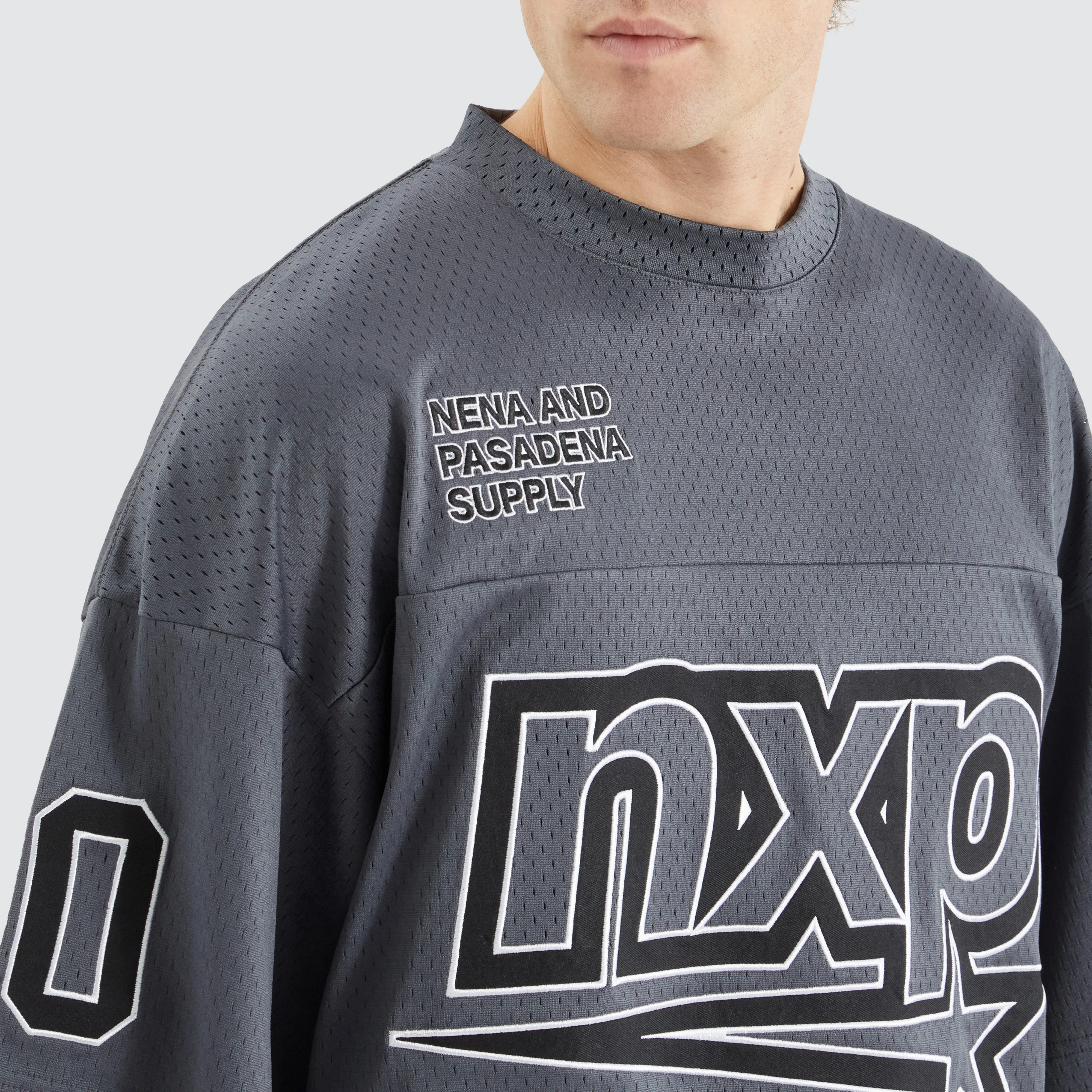 Dayton Mesh Training Jersey Asphalt sold by Nena and Pasadena product image thumbnail 4