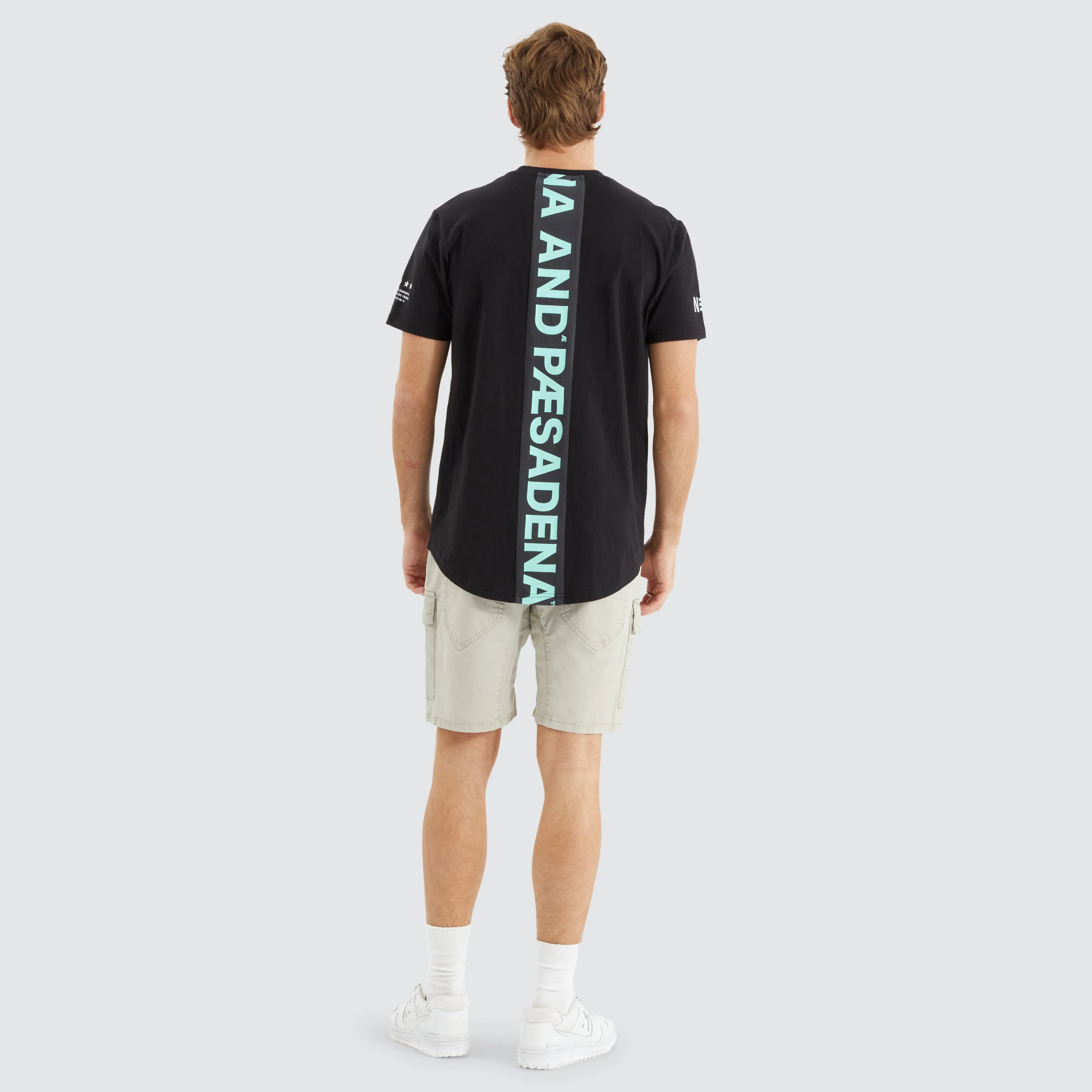 Extension Dual Curved Tee Black/Green sold by Nena and Pasadena product image thumbnail 5