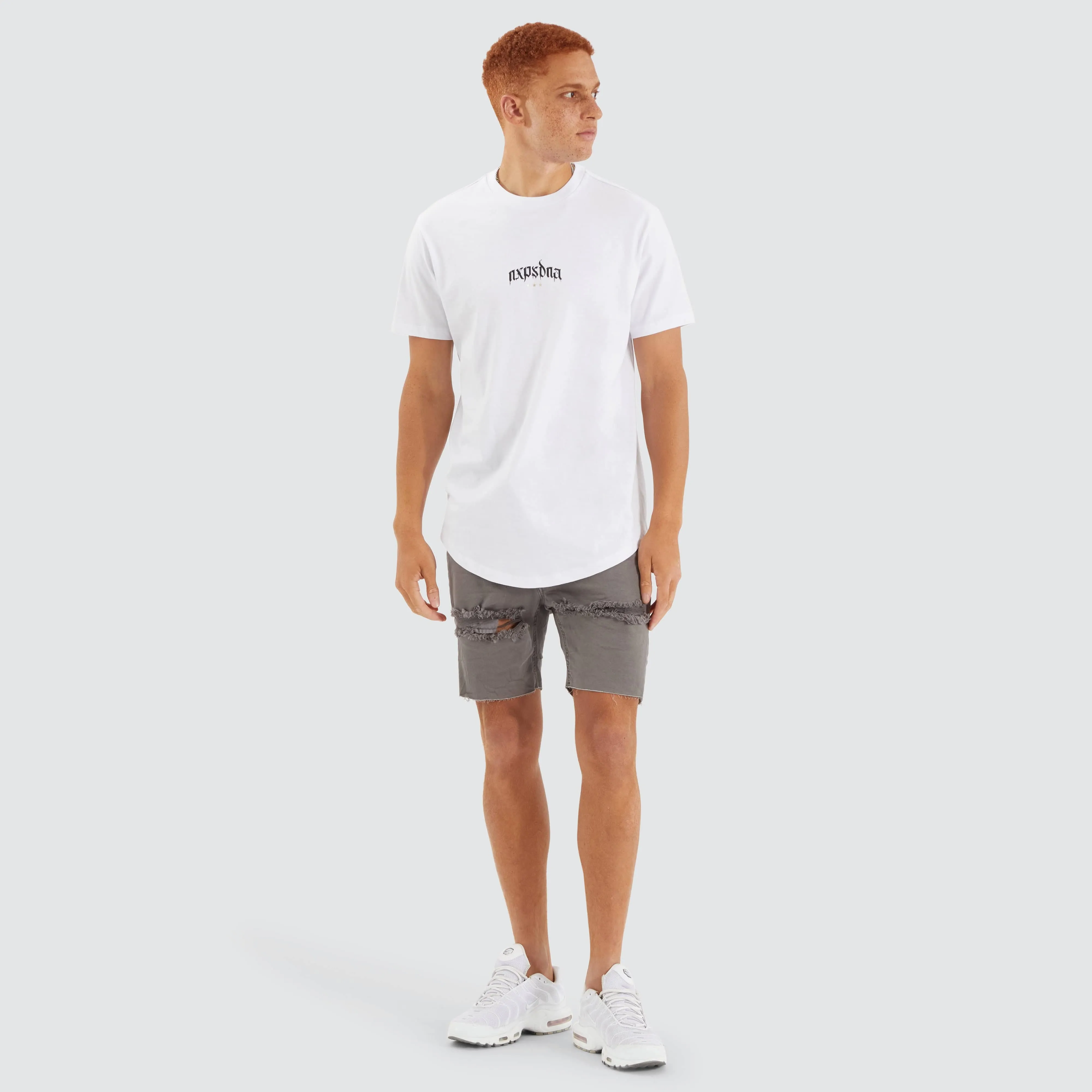 Prime Dual Curve Tee Optical White sold by Nena and Pasadena product image thumbnail 4