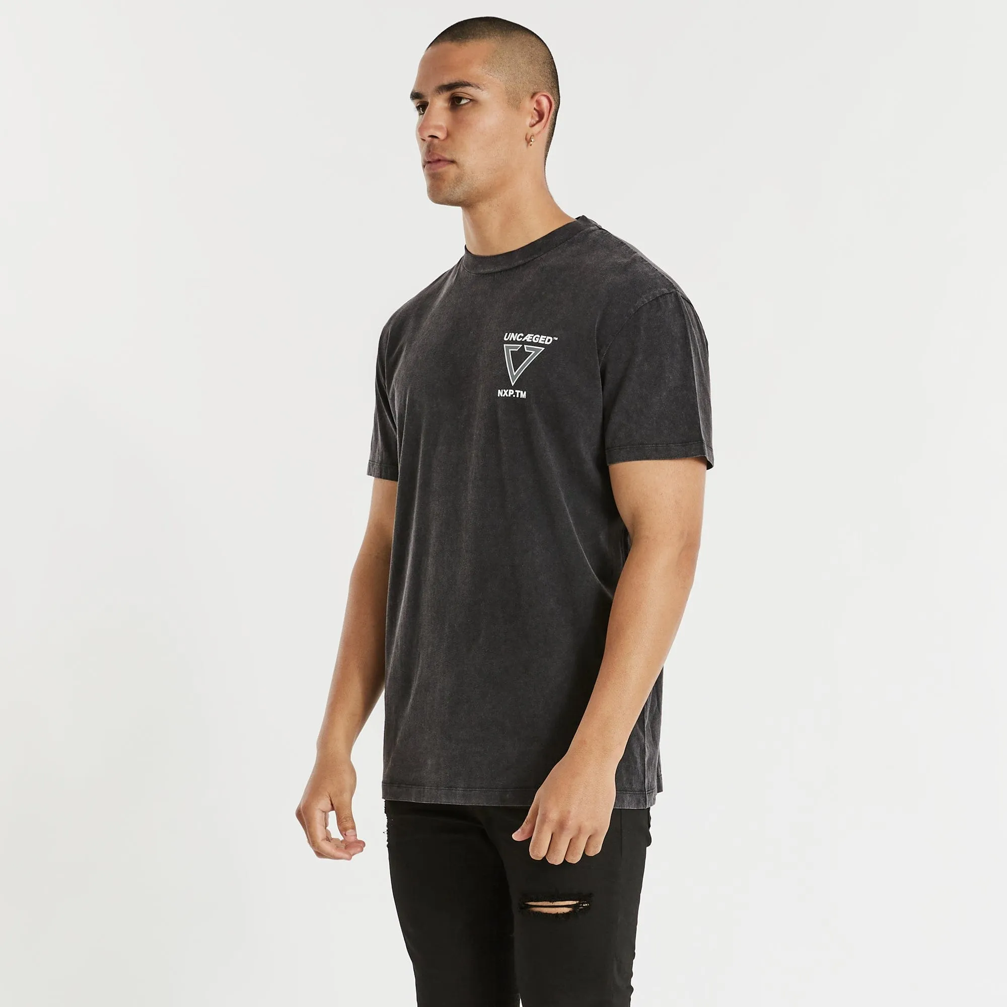 Uncaged Relaxed T-Shirt Mineral Black sold by Nena and Pasadena product image thumbnail 3
