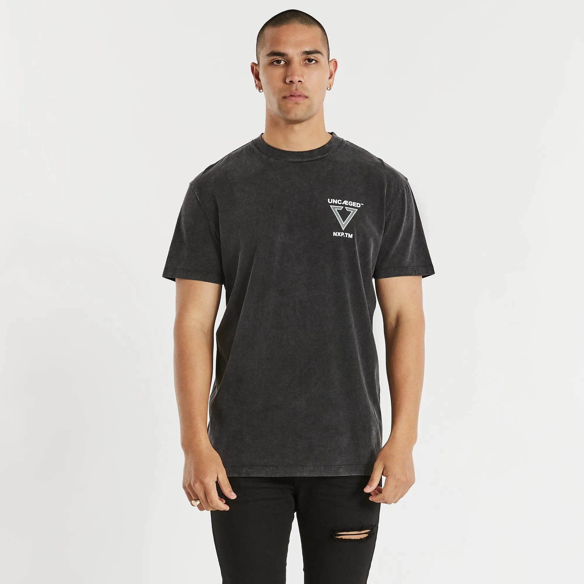 Uncaged Relaxed T-Shirt Mineral Black sold by Nena and Pasadena product image thumbnail 2