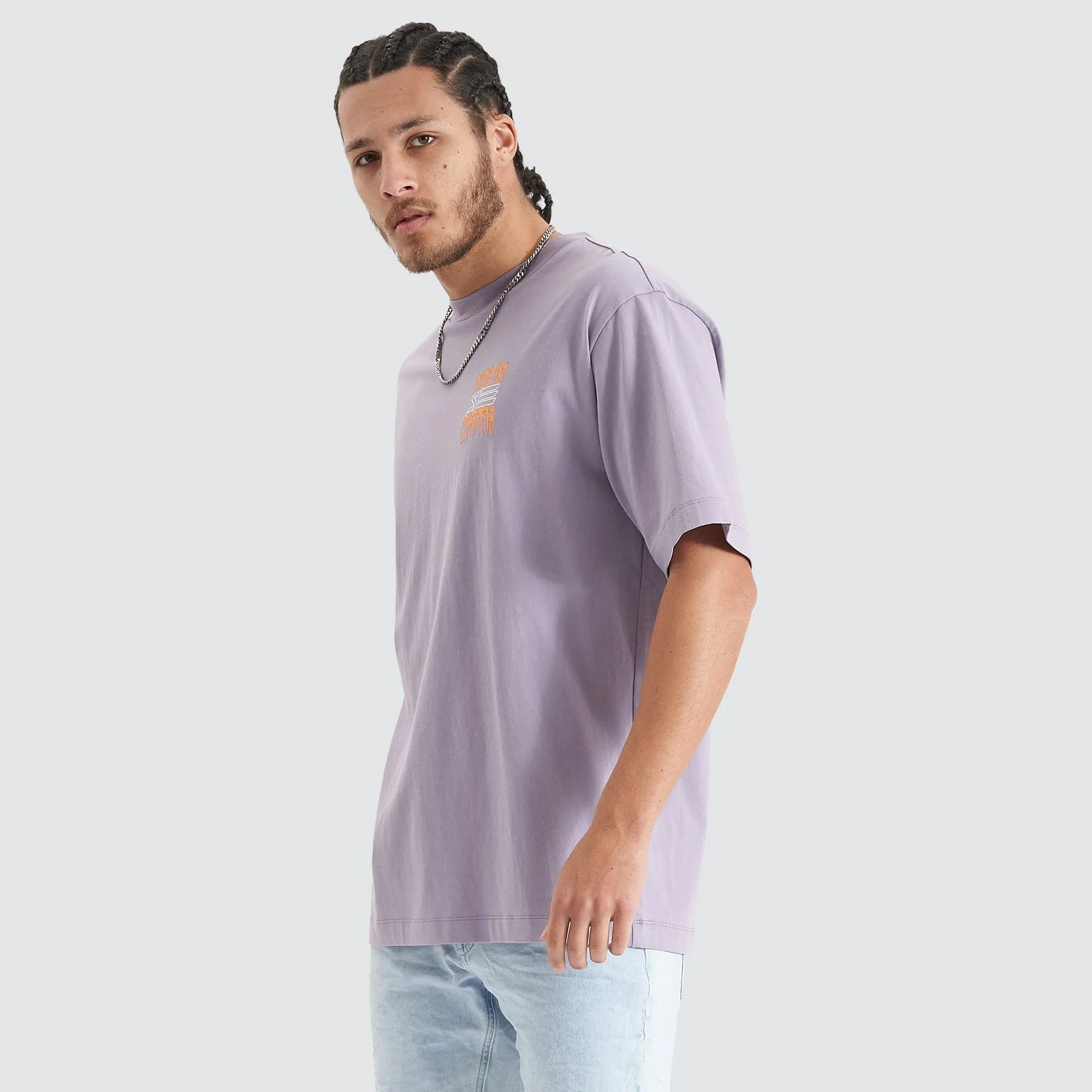 Thunder Heavy Oversized Tee Purple Ash sold by Nena and Pasadena product image thumbnail 4