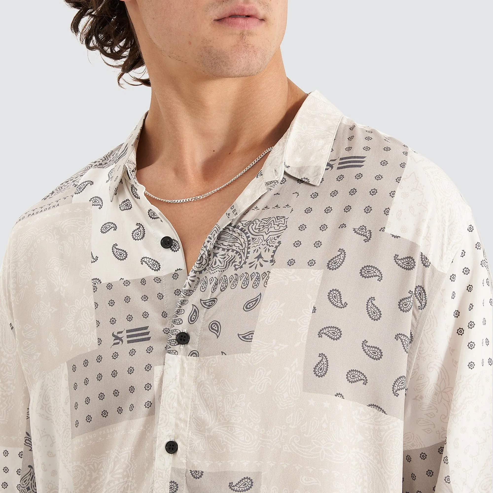 Diamond District Relaxed Party Shirt White Print sold by Nena and Pasadena product image thumbnail 3