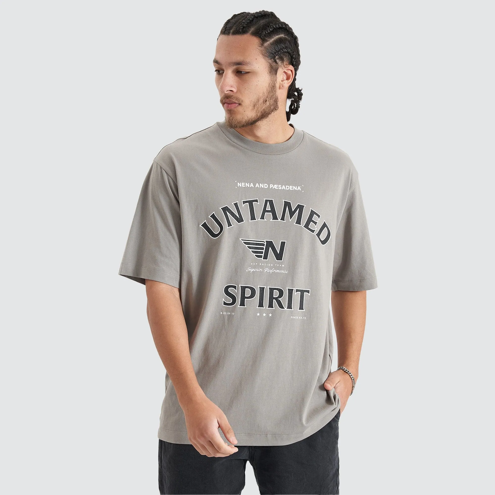 Untamed Heavy Oversized Tee Moon Mist sold by Nena and Pasadena