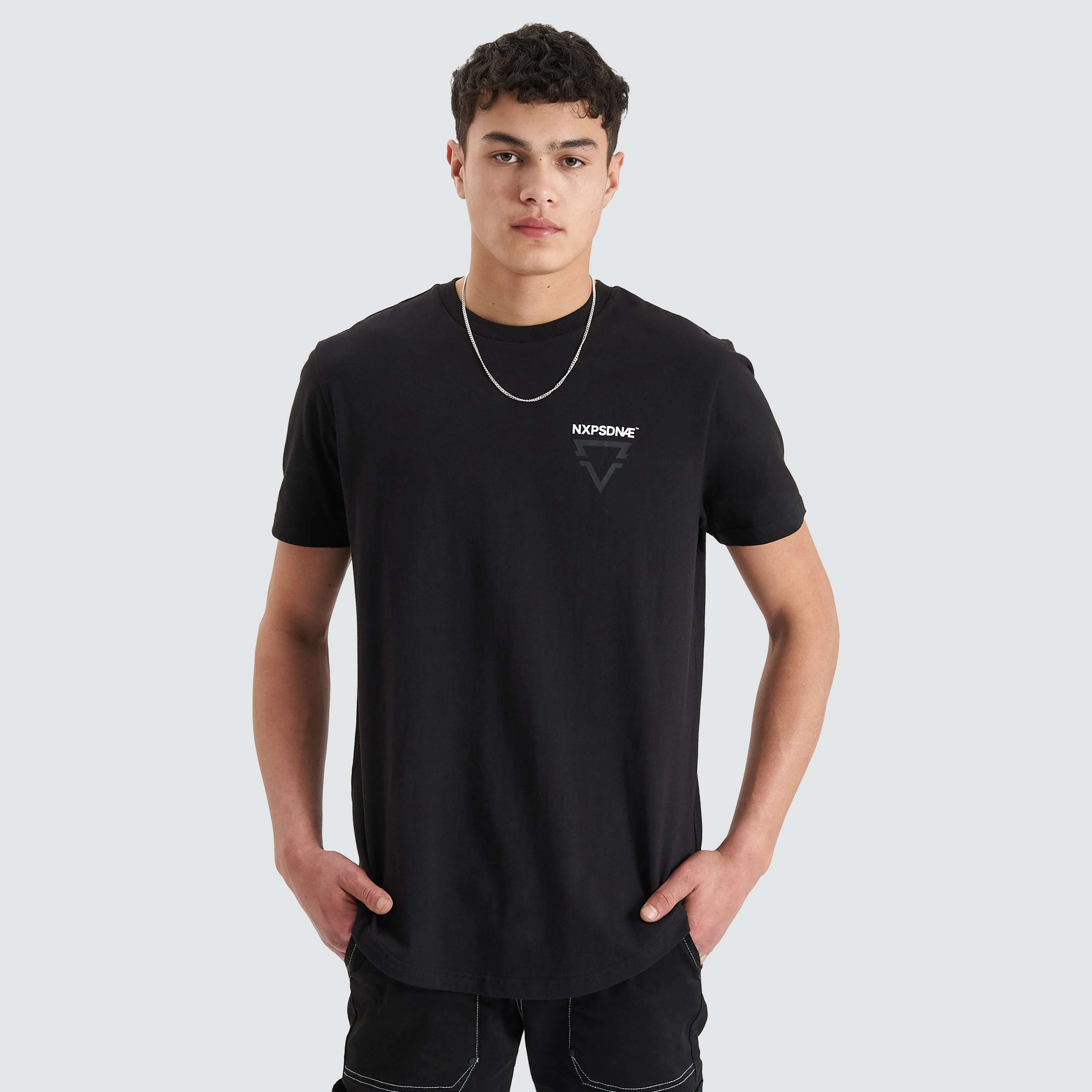 Mullion Dual Curved Tee Jet Black sold by Nena and Pasadena product image thumbnail 4
