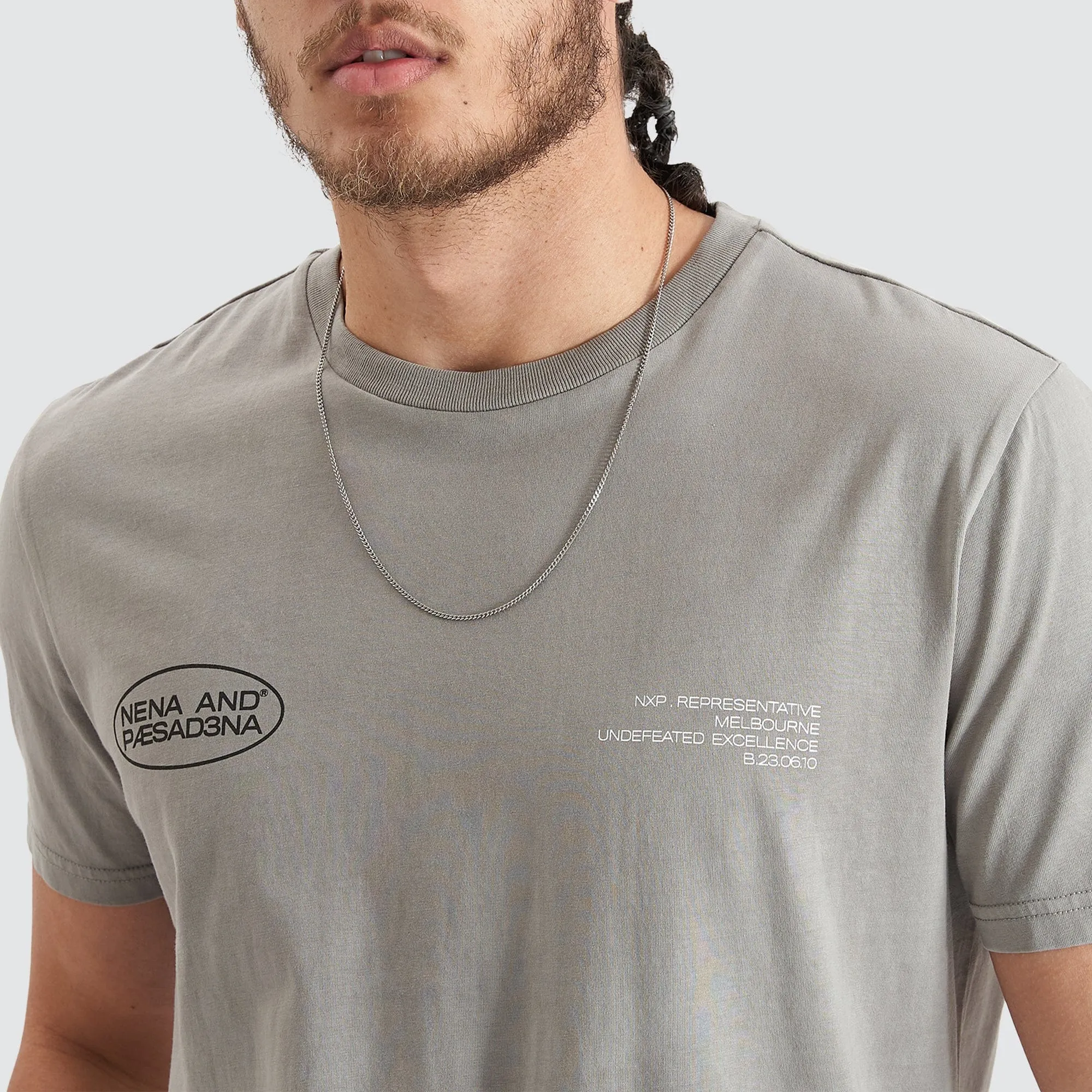 Project Dual Curved Tee Pigment Moon Mist sold by Nena and Pasadena product image thumbnail 3