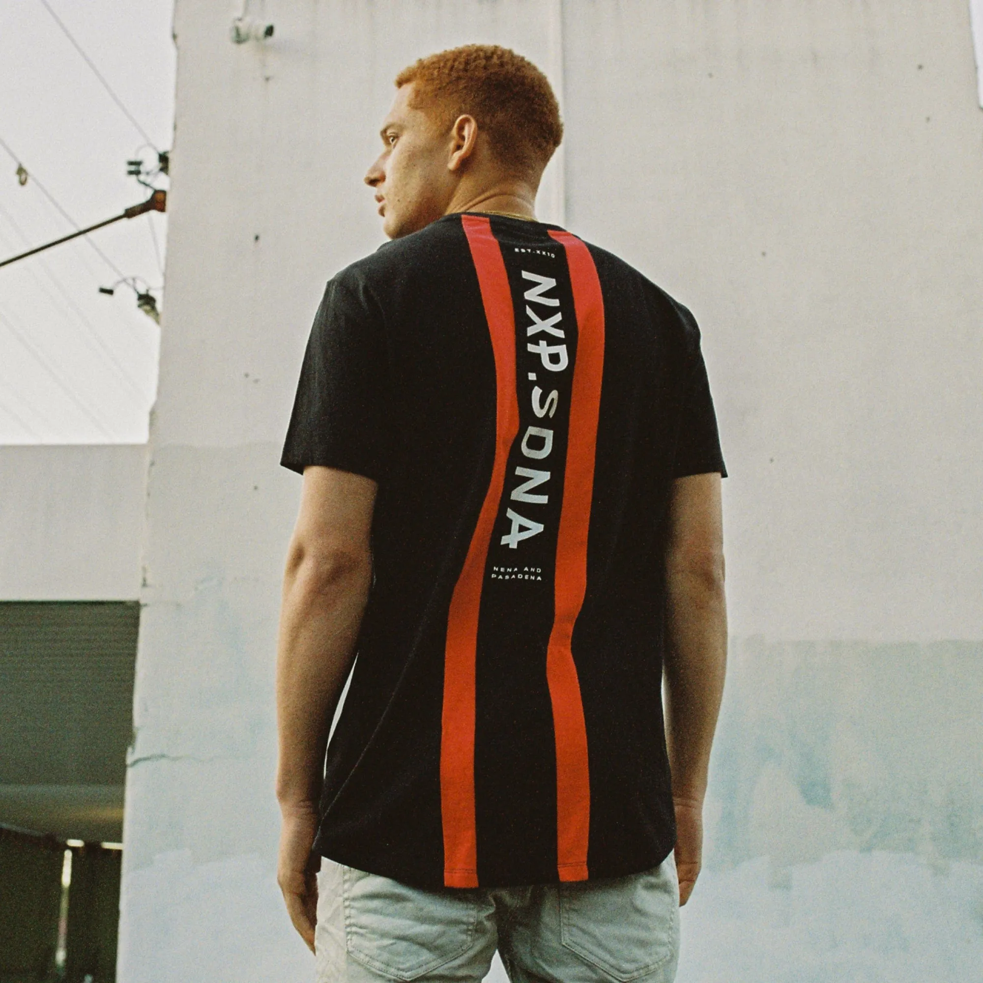 Triple Threat Cape Back Tee Jet Black sold by Nena and Pasadena product image thumbnail 2