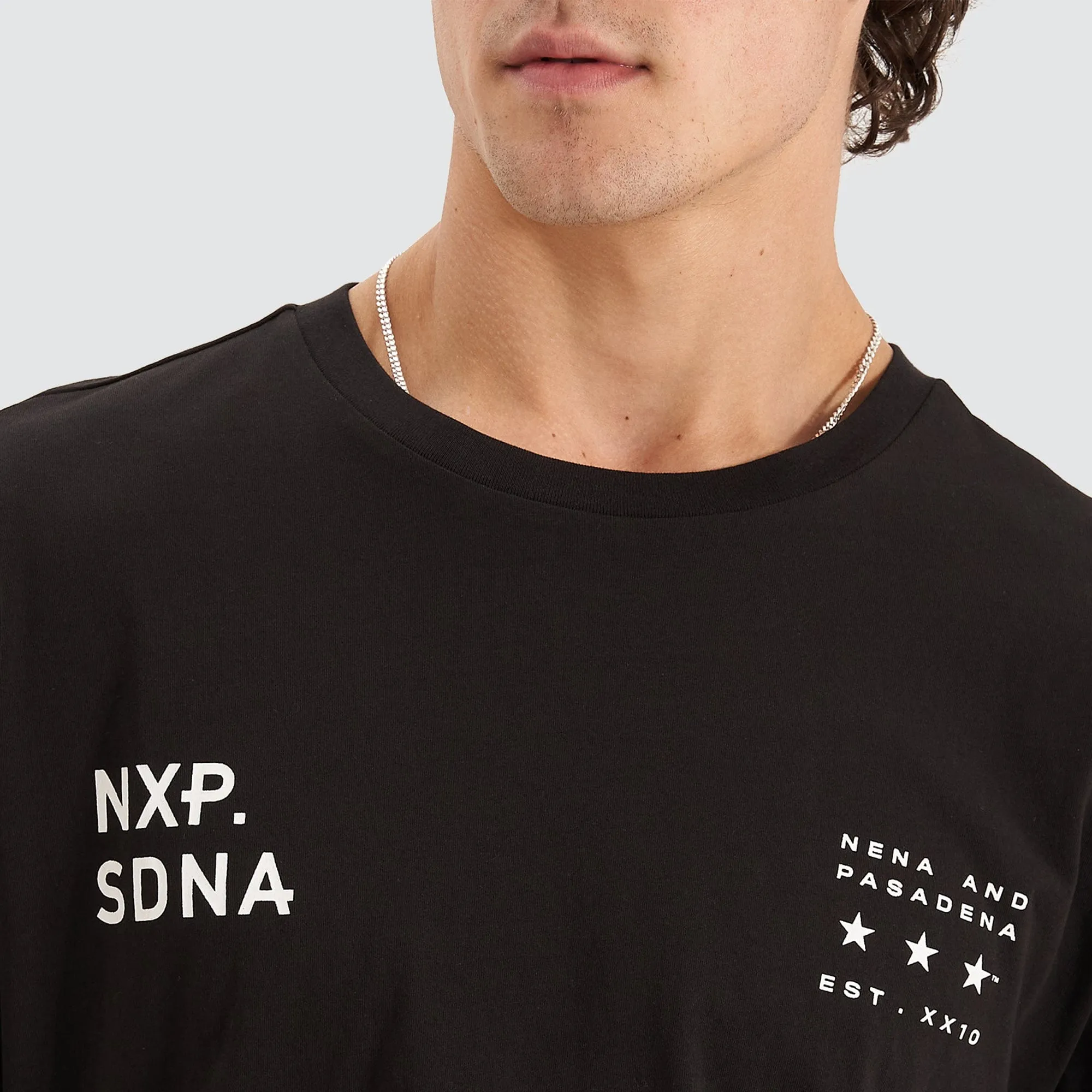 Triple Threat Cape Back Tee Jet Black sold by Nena and Pasadena product image thumbnail 4