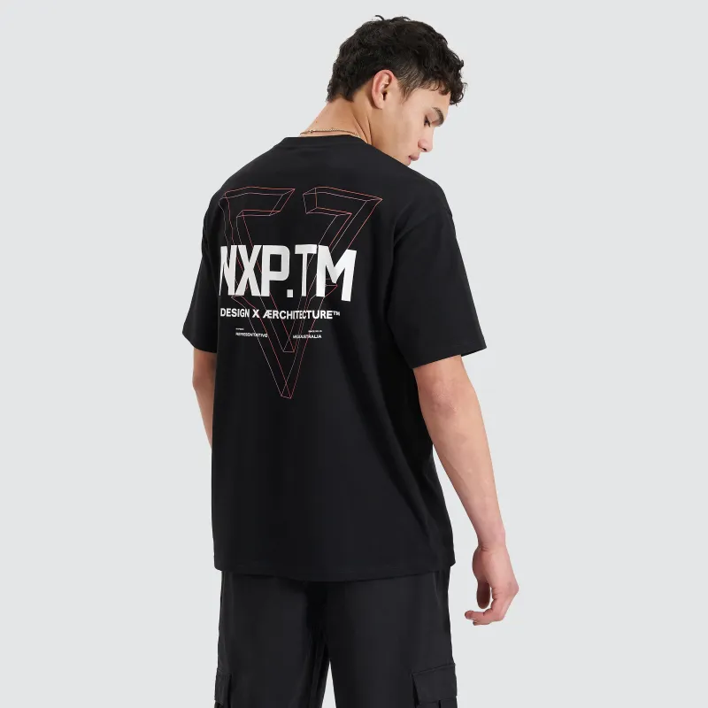 Pantheon Heavy Box Fit Tee Jet Black sold by Nena and Pasadena