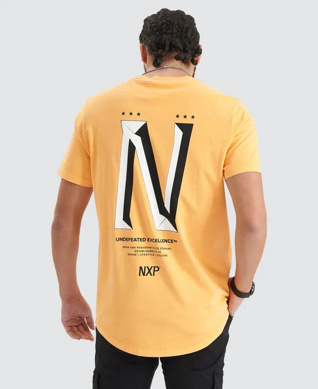 Alliance Tee Pigment Mock Orange sold by Nena and Pasadena