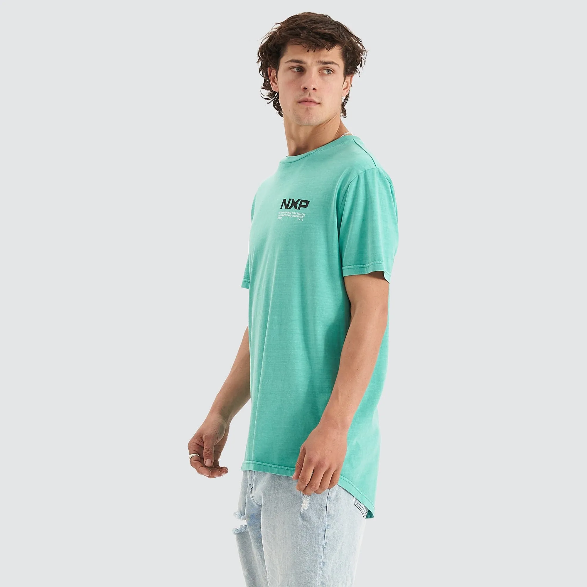 Blast Scoop Back T-Shirt Pigment Mint Green sold by Nena and Pasadena product image thumbnail 4