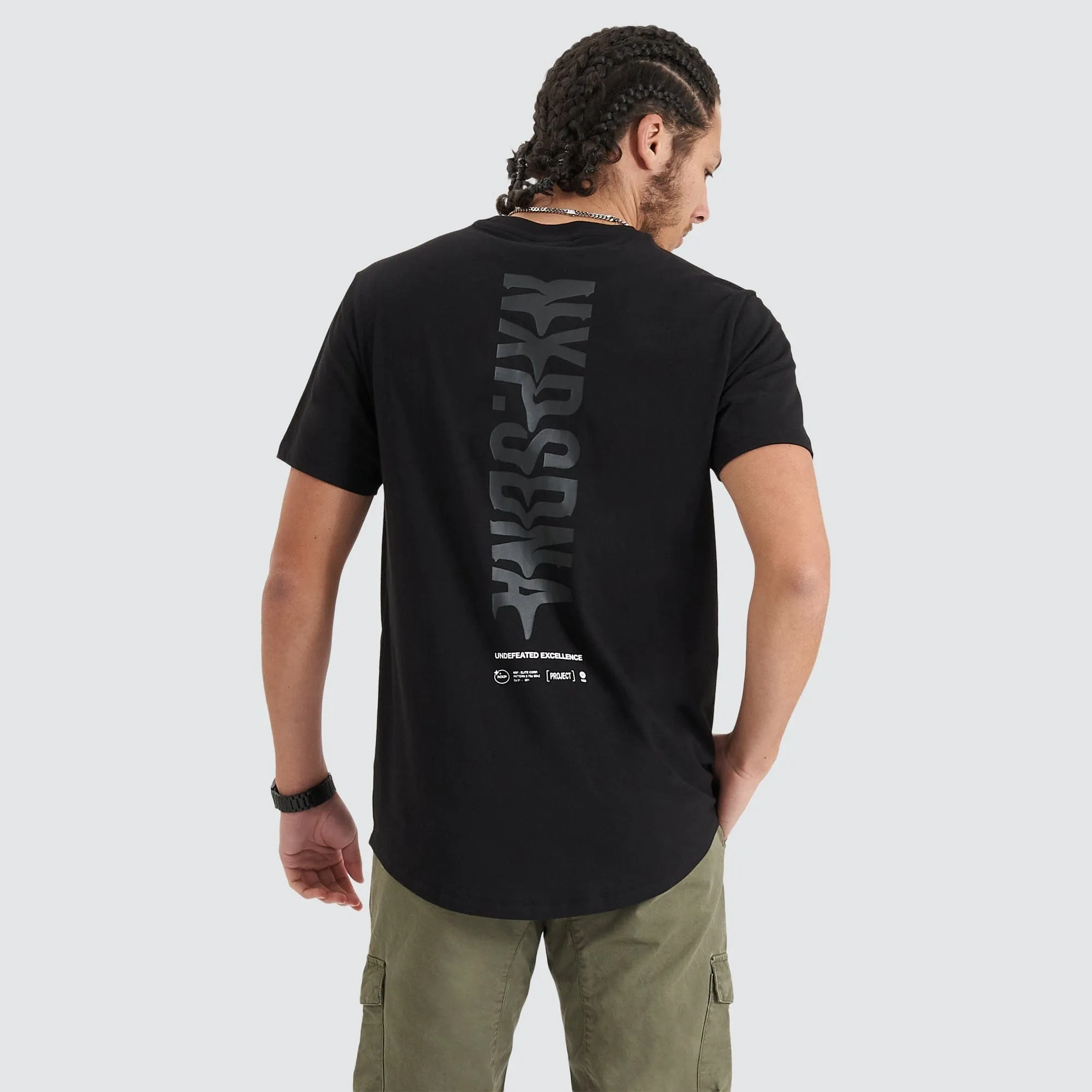 Endplate Dual Curved Tee Jet Black sold by Nena and Pasadena product image thumbnail 2