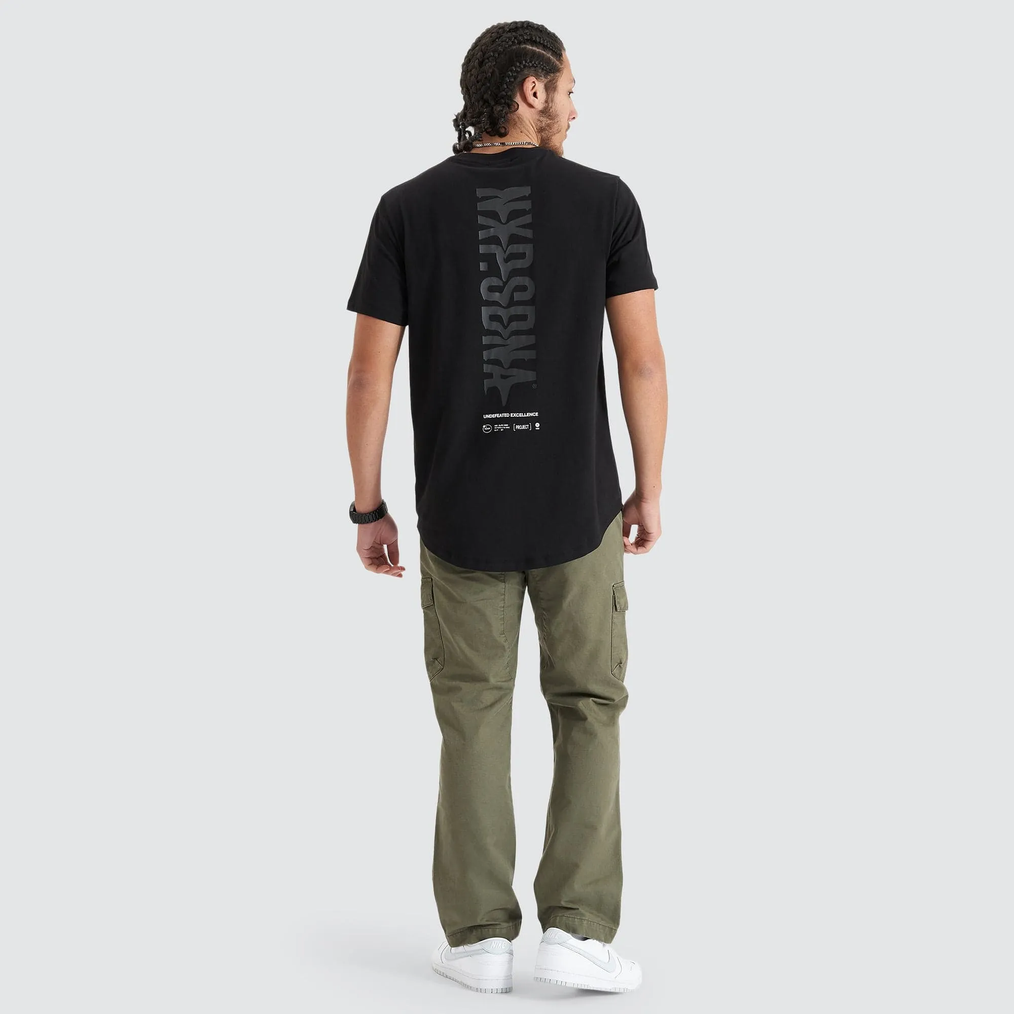 Endplate Dual Curved Tee Jet Black sold by Nena and Pasadena product image thumbnail 5