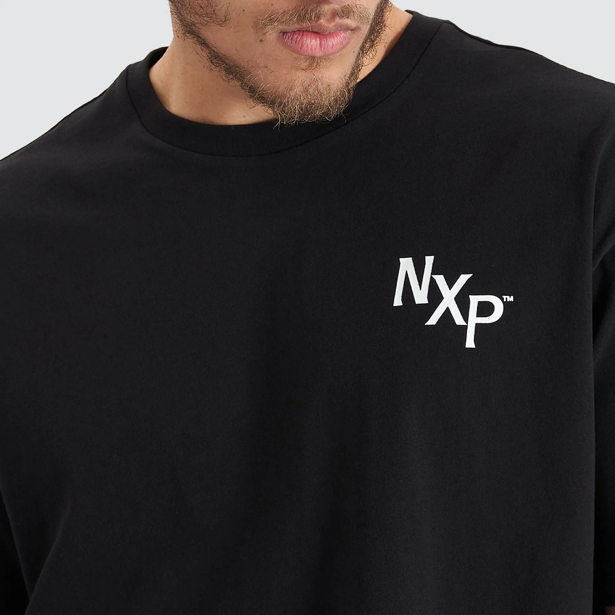 Orbit Heavy Box Fit Tee Jet Black sold by Nena and Pasadena product image thumbnail 3