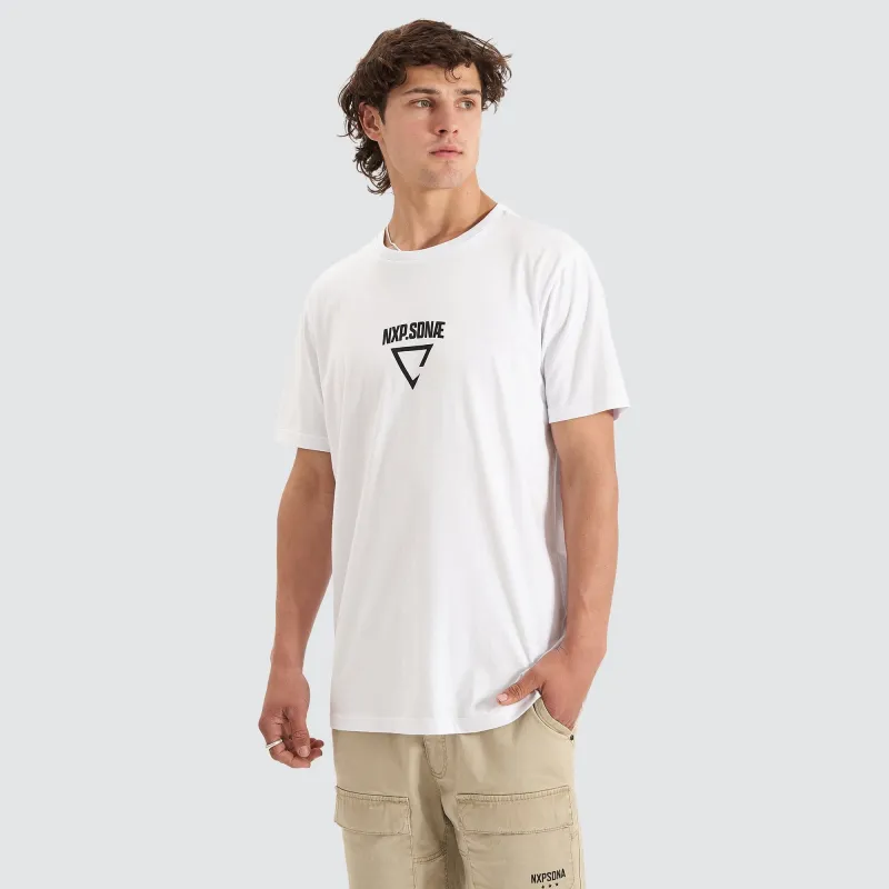 Vulture Cape Back T-Shirt White sold by Nena and Pasadena