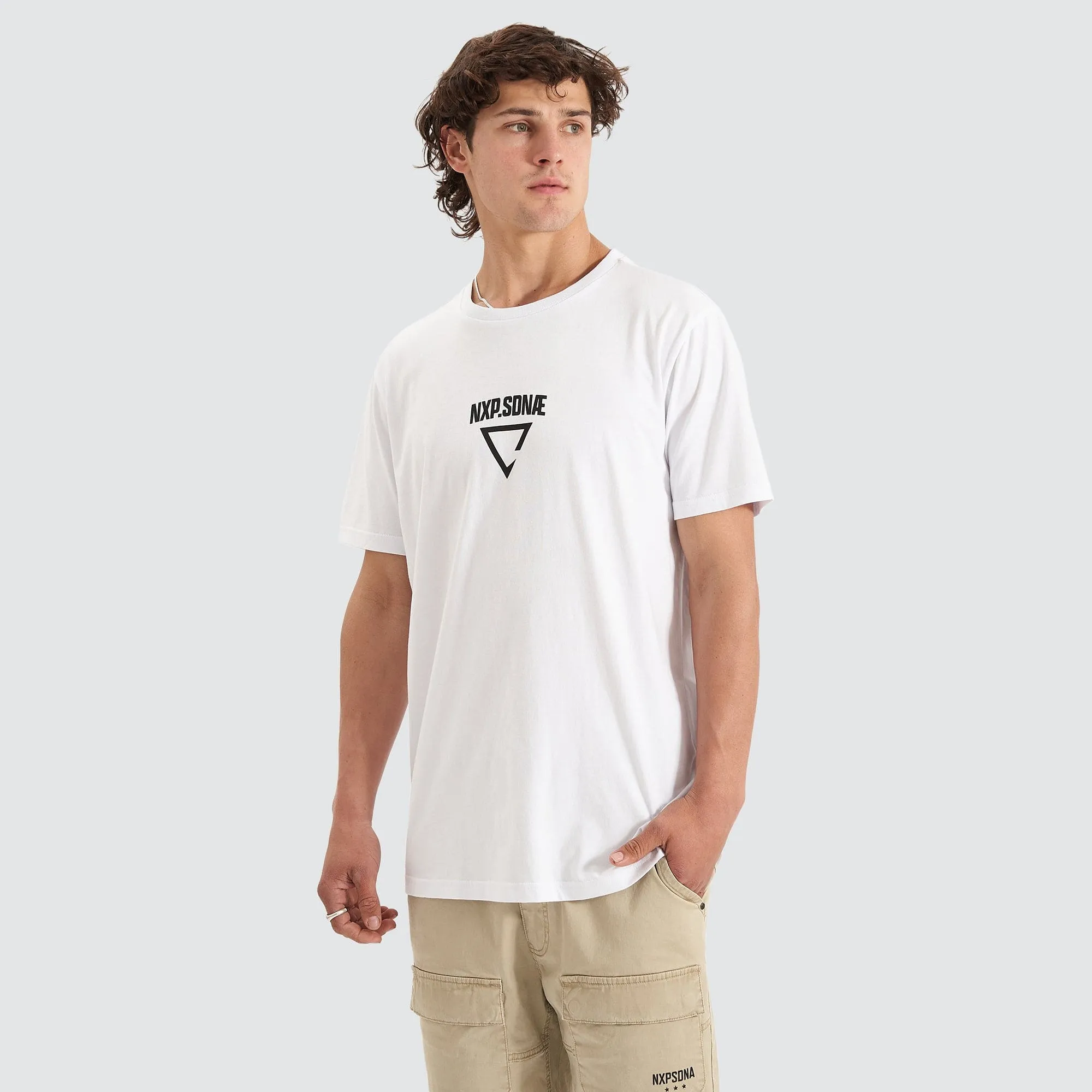 Vulture Cape Back T-Shirt White sold by Nena and Pasadena