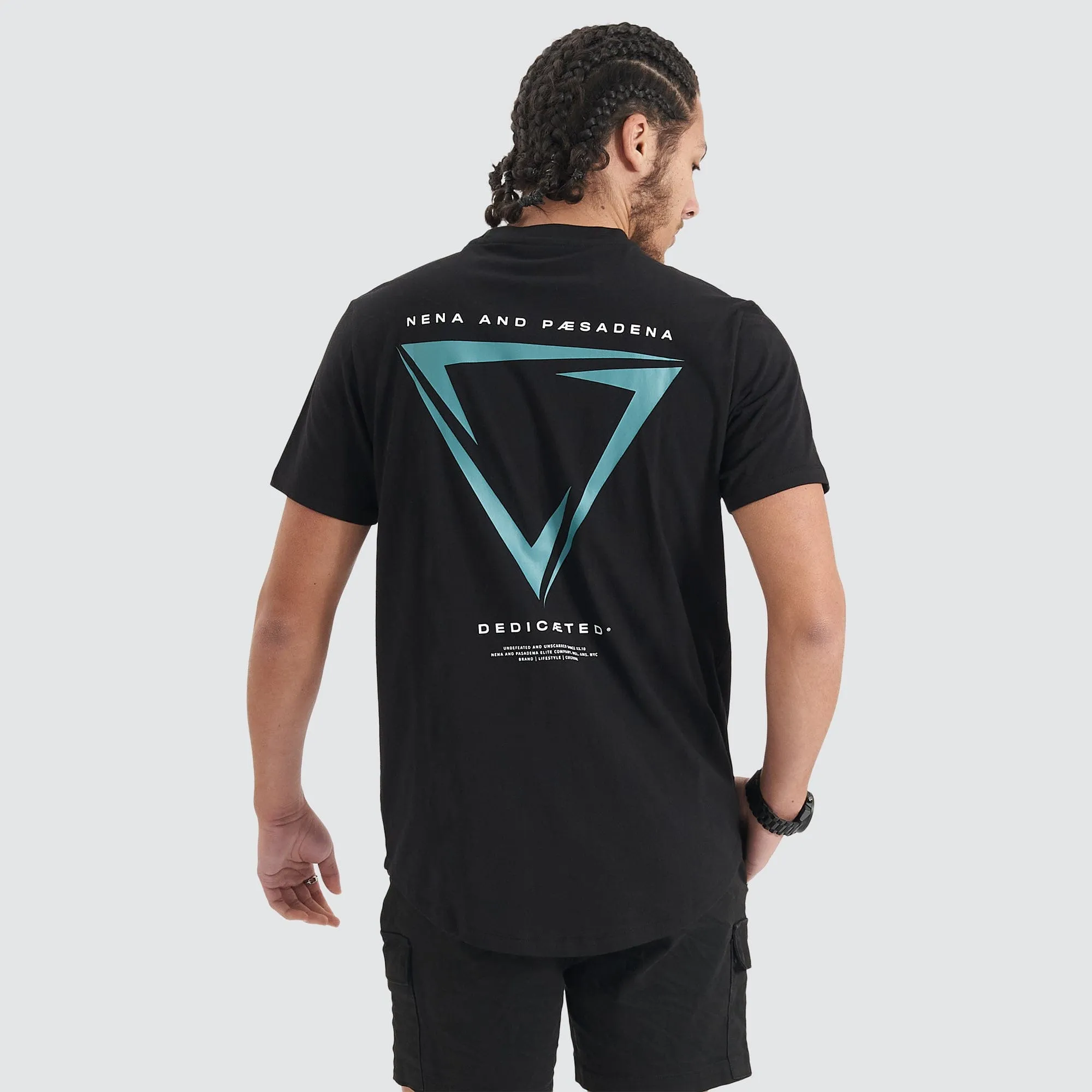 Downforce Dual Curved Tee Jet Black sold by Nena and Pasadena product image thumbnail 2