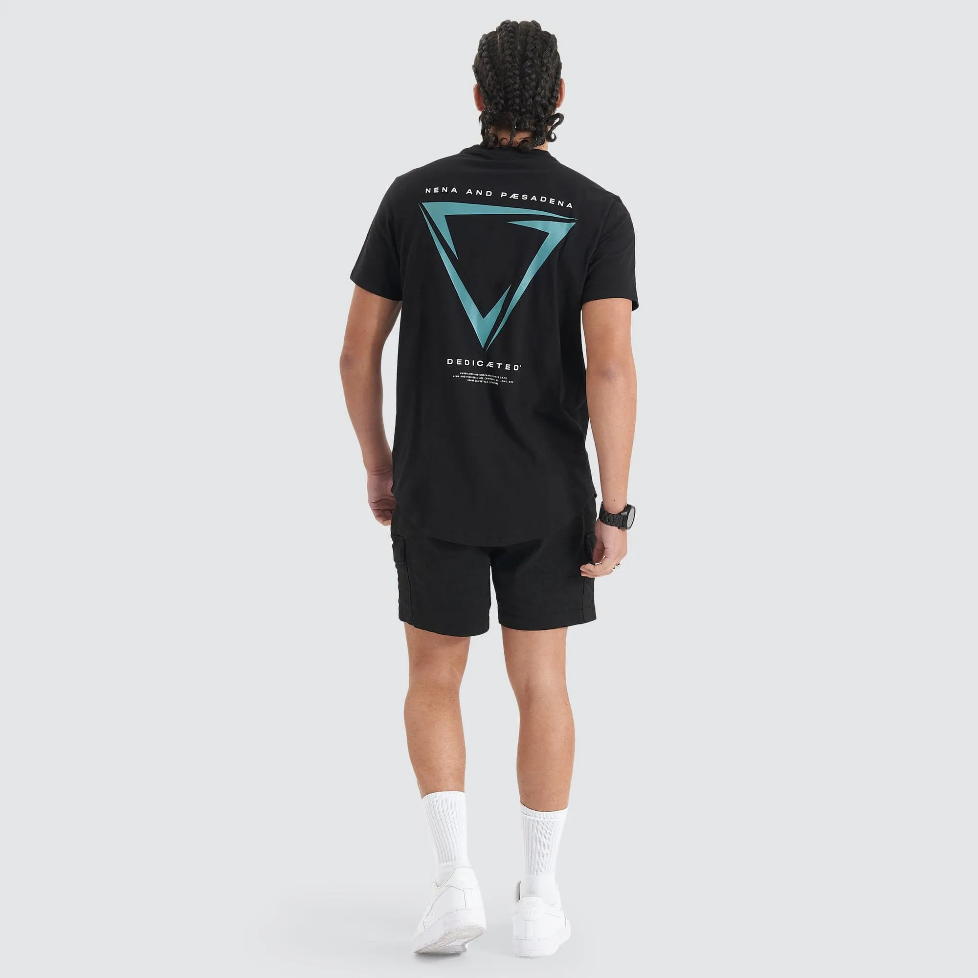 Downforce Dual Curved Tee Jet Black sold by Nena and Pasadena product image thumbnail 5