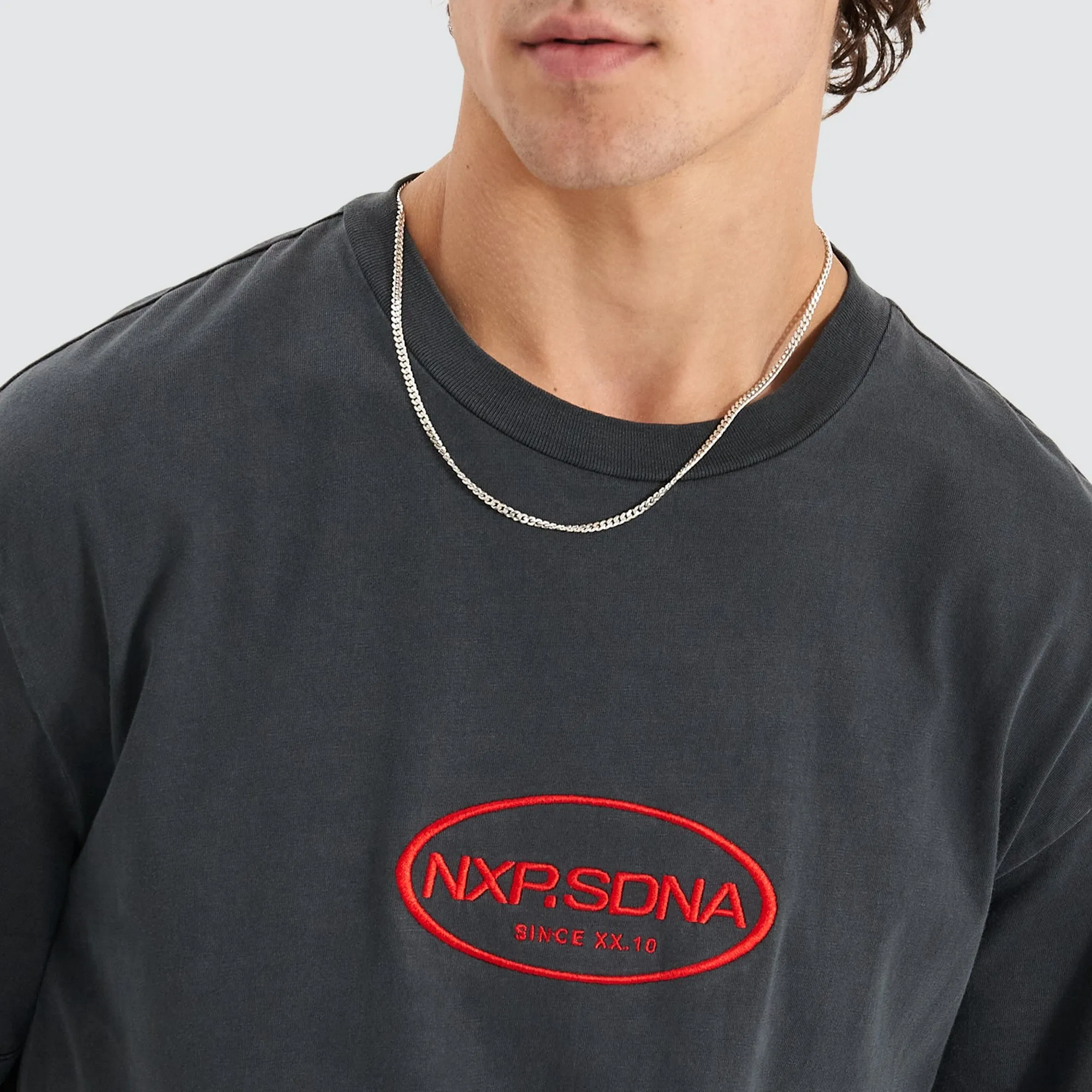 Cycle Relaxed Tee Pigment Anthracite Black sold by Nena and Pasadena product image thumbnail 2