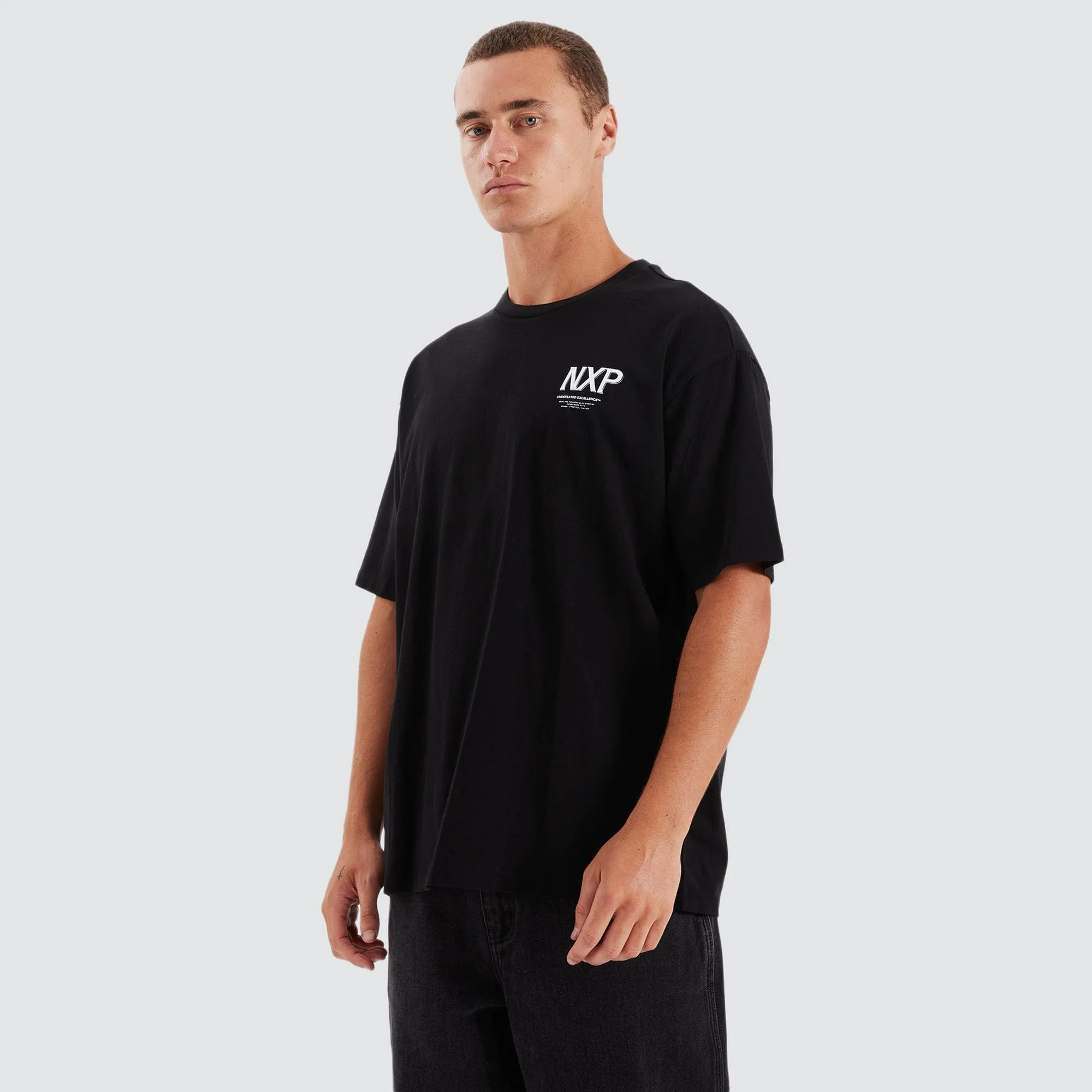 Suspension Heavy Box Fit Tee Jet Black sold by Nena and Pasadena product image thumbnail 5