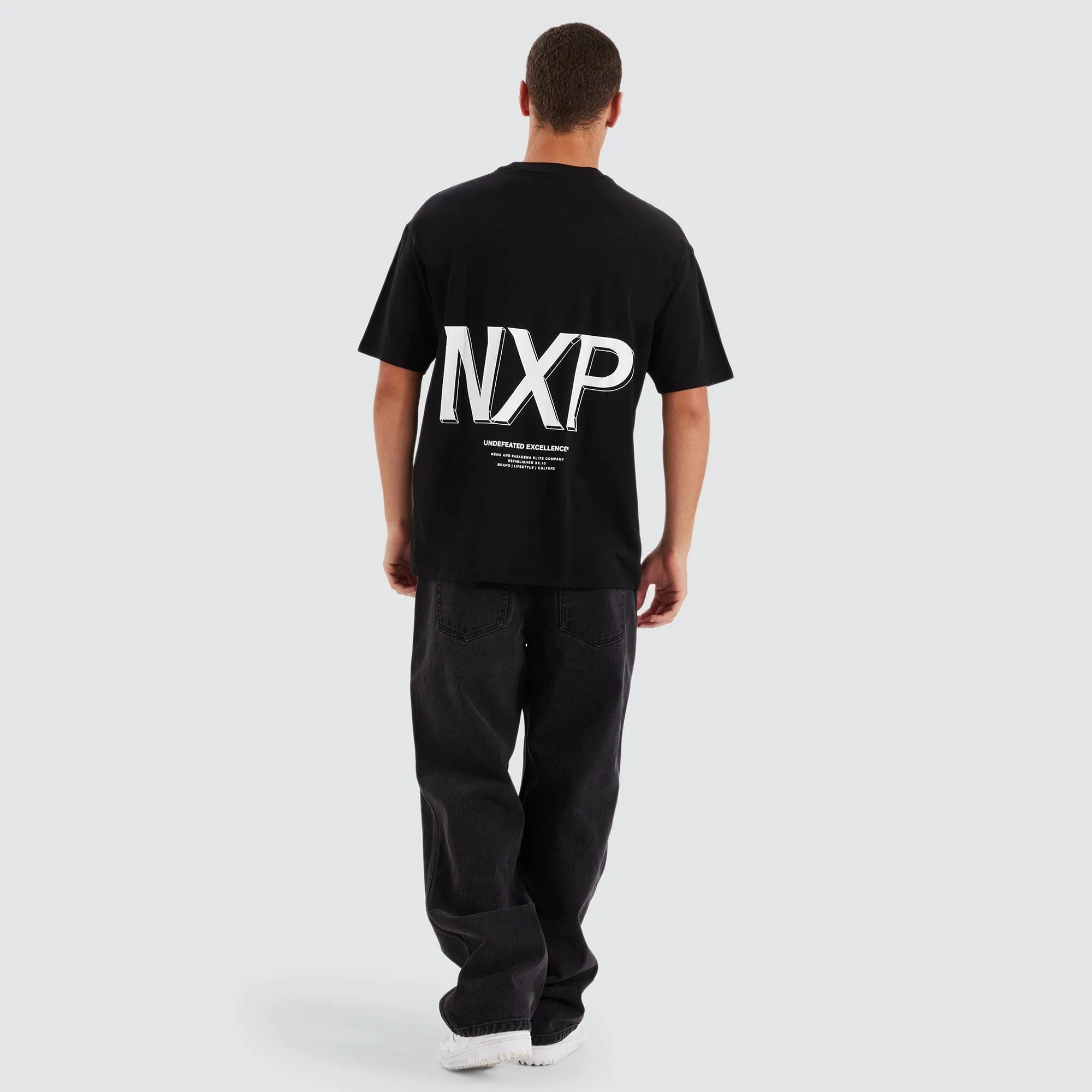 Suspension Heavy Box Fit Tee Jet Black sold by Nena and Pasadena product image thumbnail 3