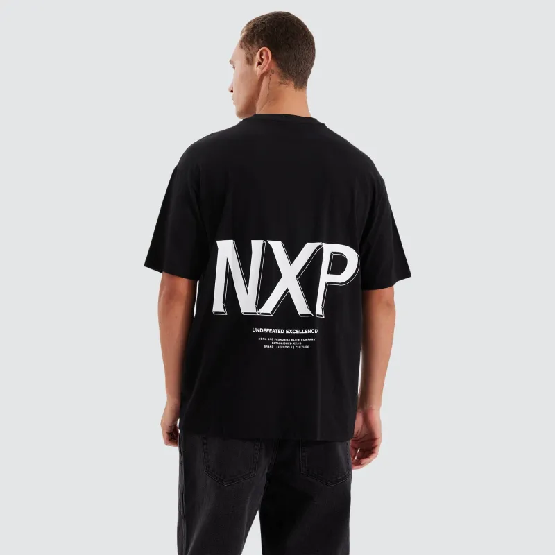 Suspension Heavy Box Fit Tee Jet Black sold by Nena and Pasadena