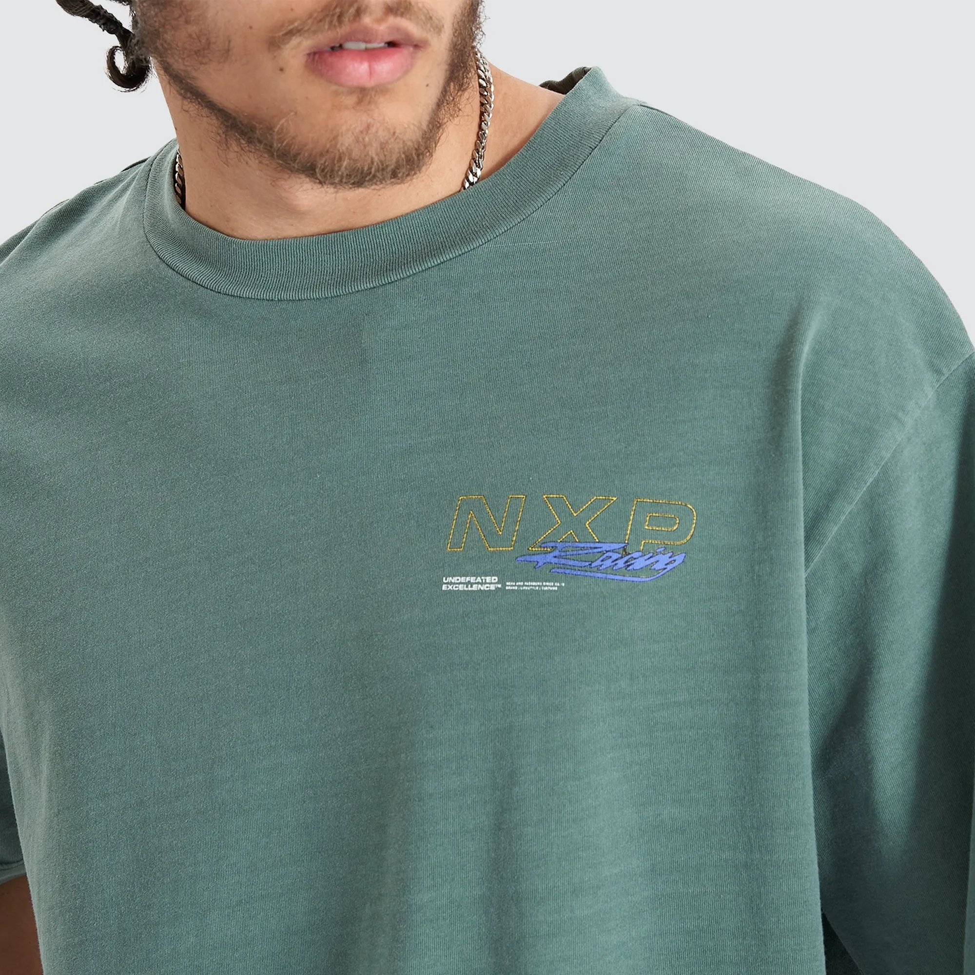 Sandboard Heavy Oversized Tee Pigment Silver Pine sold by Nena and Pasadena product image thumbnail 3