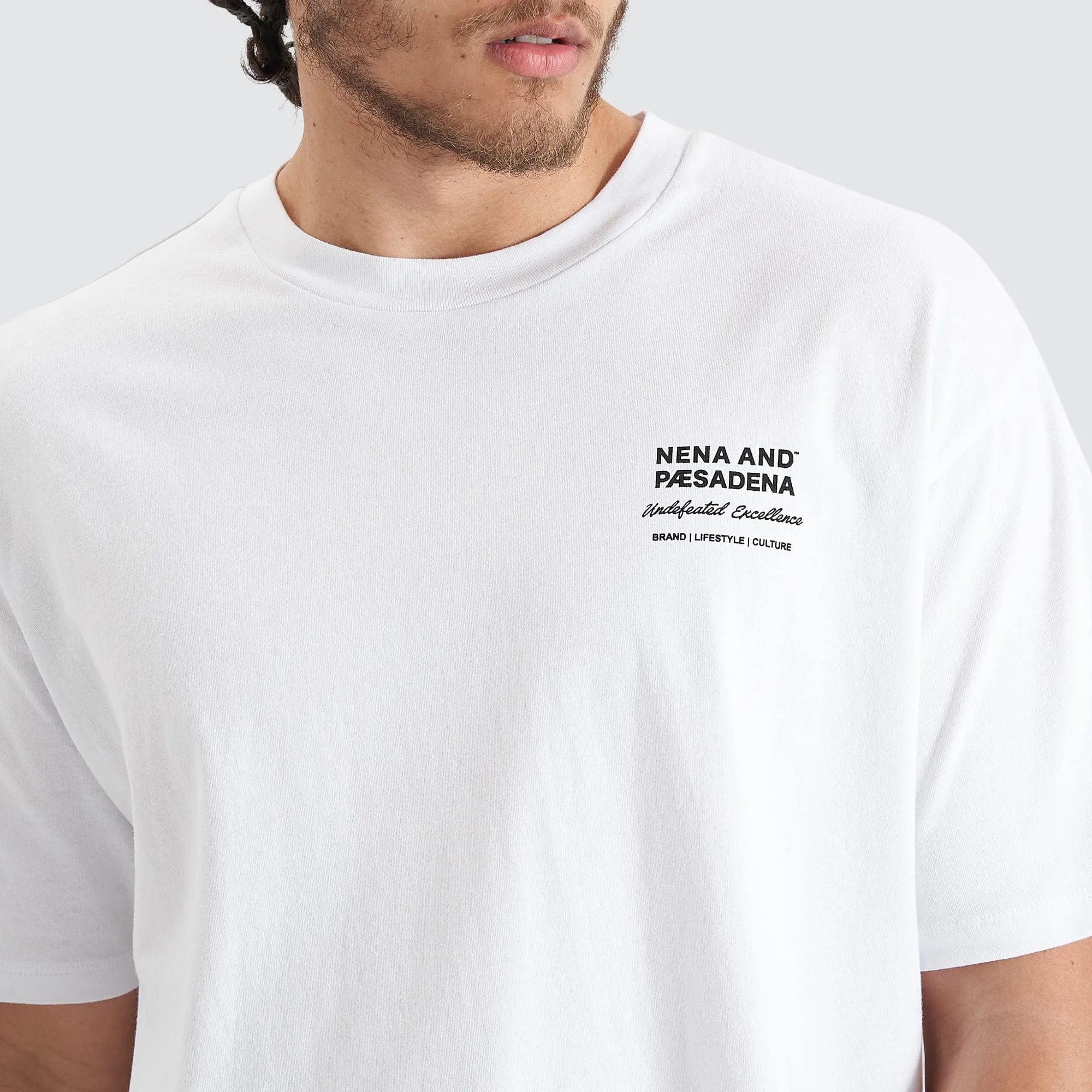 Compound Heavy Box Fit Tee Optical White sold by Nena and Pasadena product image thumbnail 3