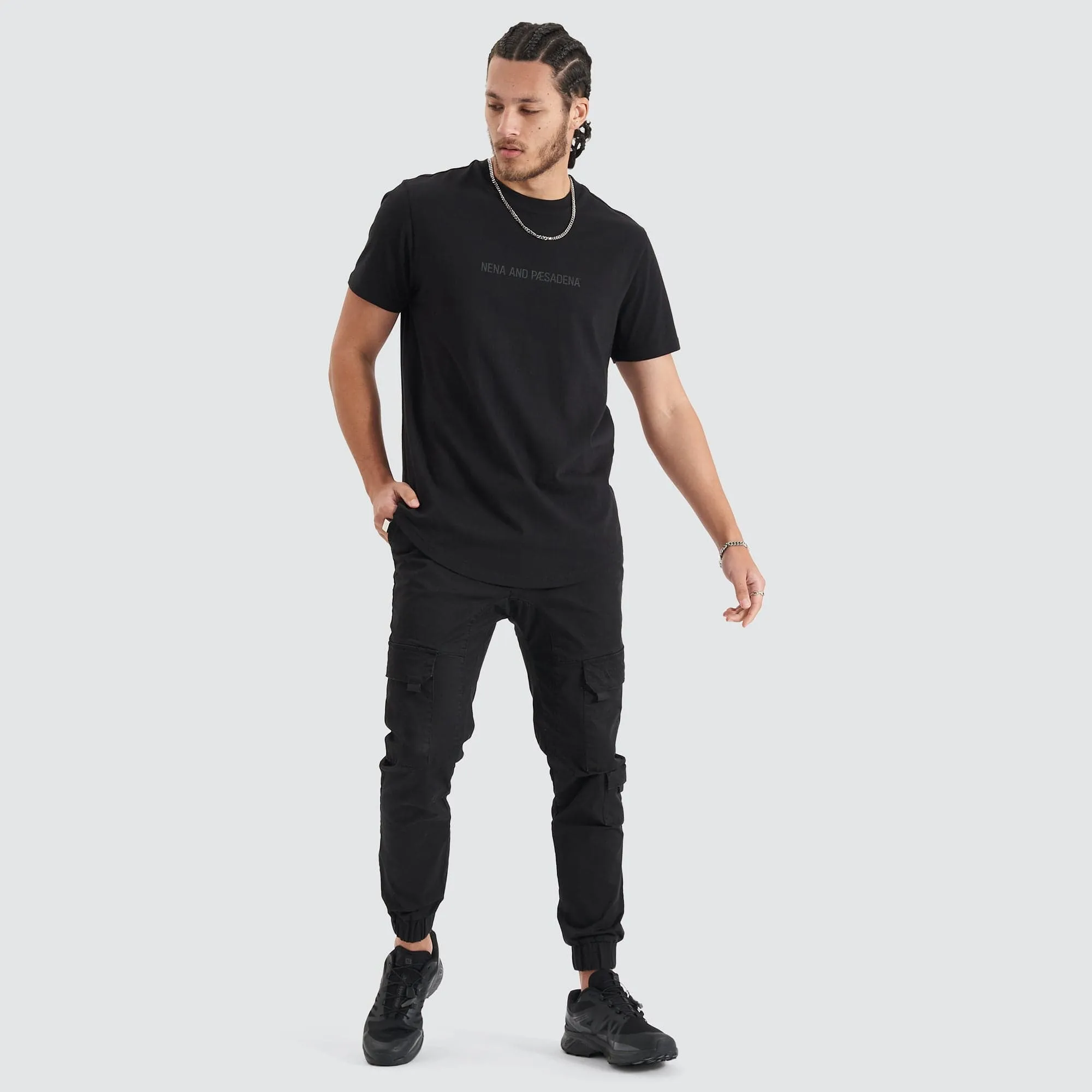 Friction Dual Curved Tee Jet Black sold by Nena and Pasadena product image thumbnail 5
