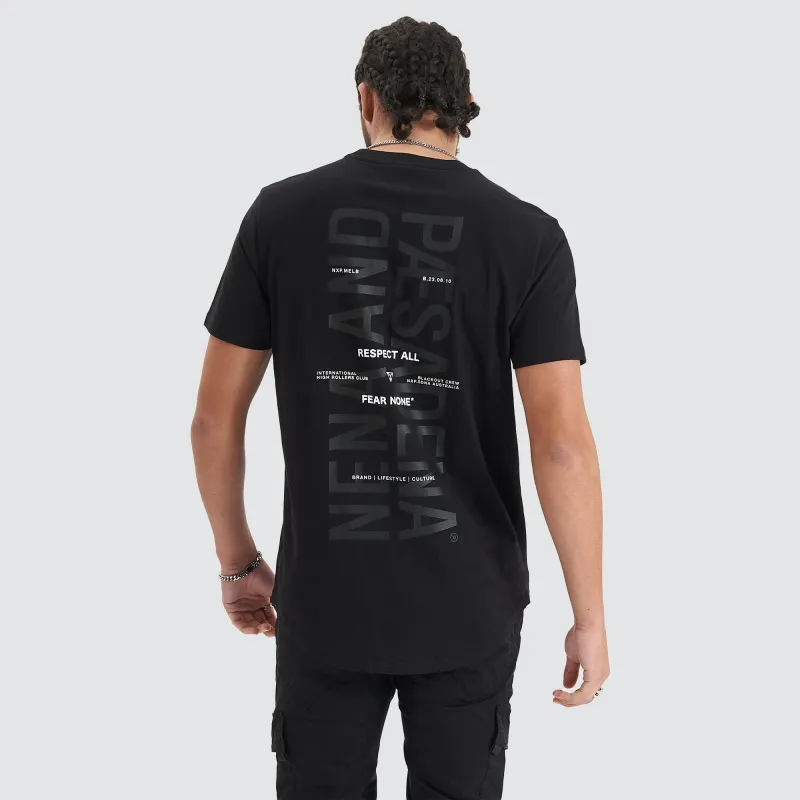 Friction Dual Curved Tee Jet Black made by Nena and Pasadena