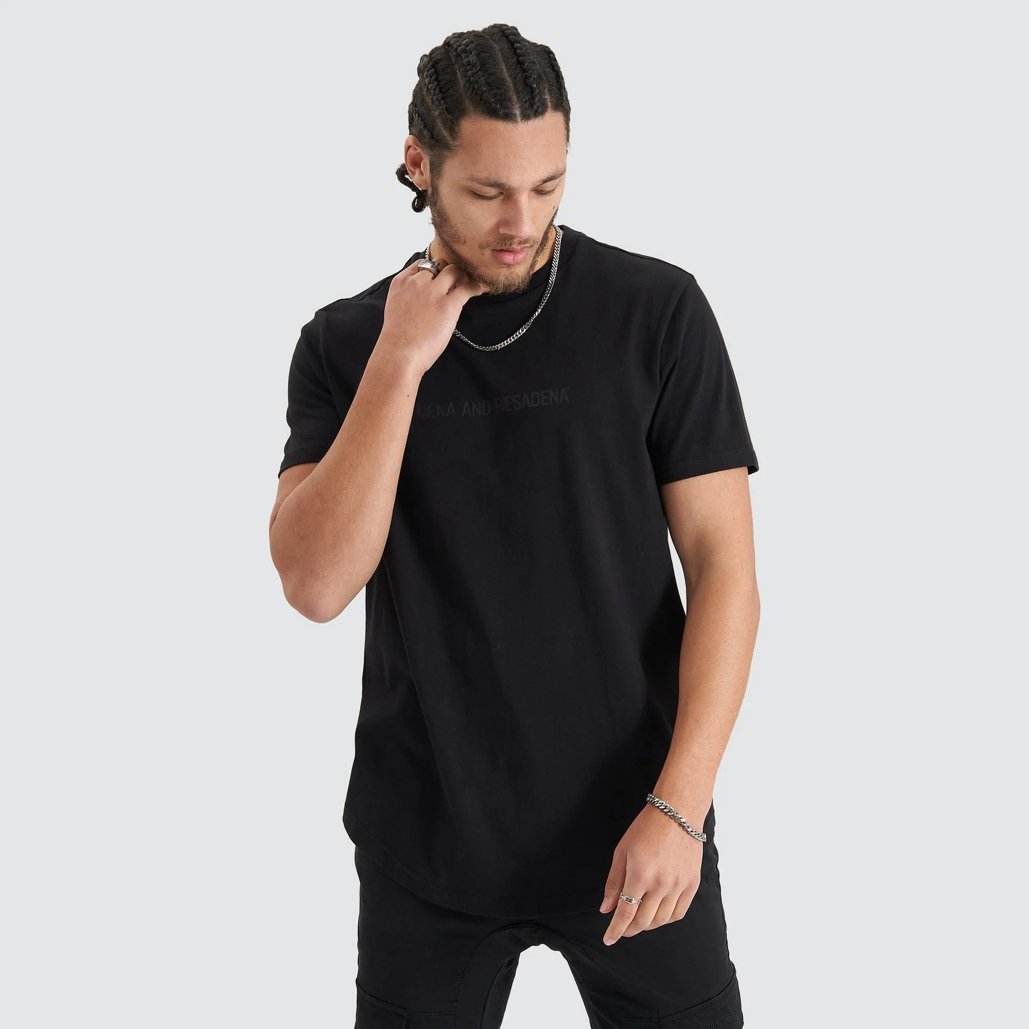Friction Dual Curved Tee Jet Black sold by Nena and Pasadena product image thumbnail 4