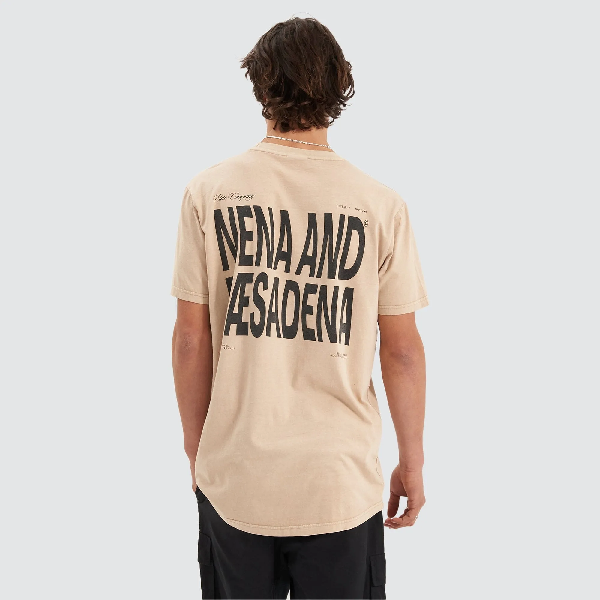 Redeemer Scoop Back Tee Pigment Oxford Tan sold by Nena and Pasadena