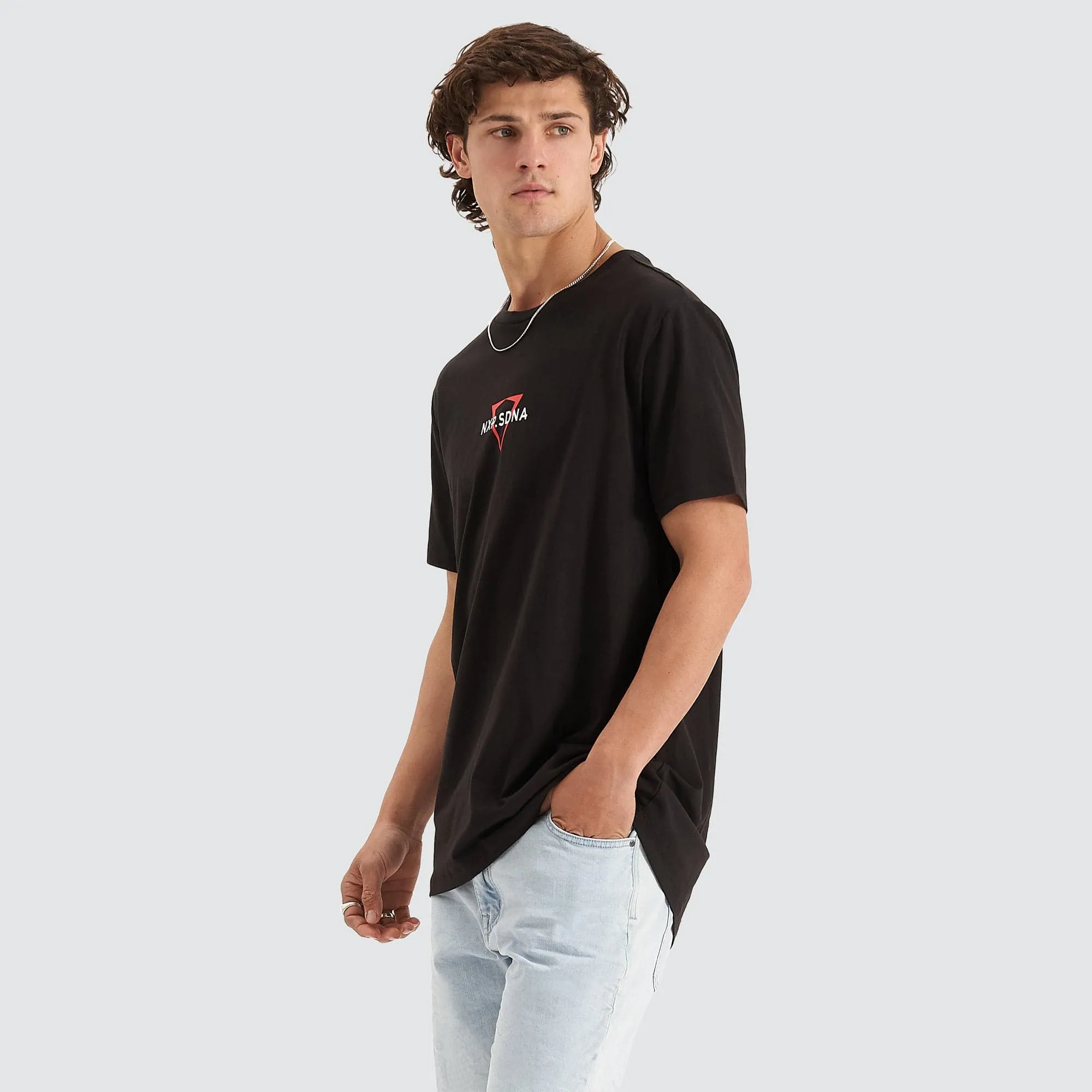 International Cape Back Tee Jet Black sold by Nena and Pasadena product image thumbnail 5