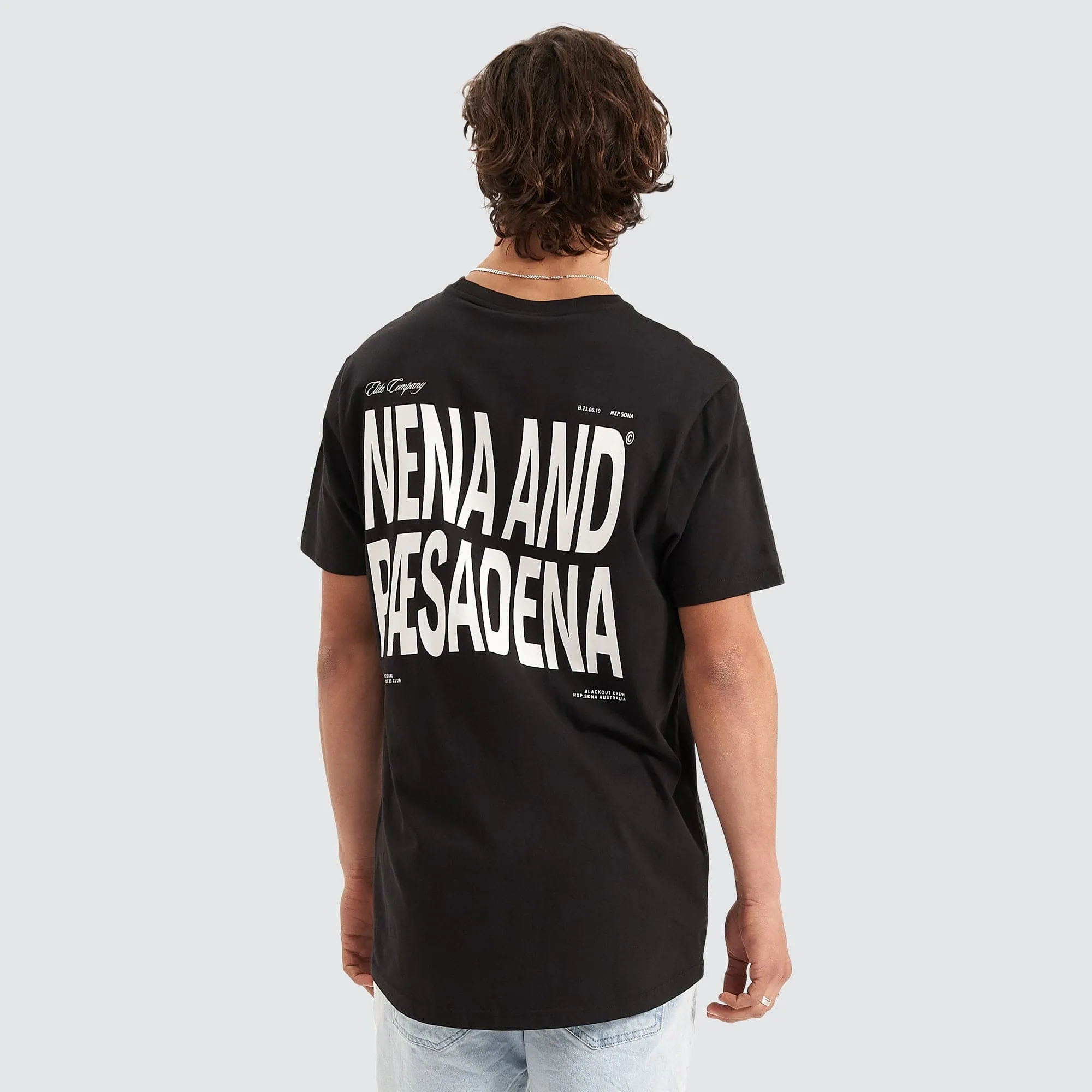 Redeemer Scoop Back Tee Jet Black sold by Nena and Pasadena