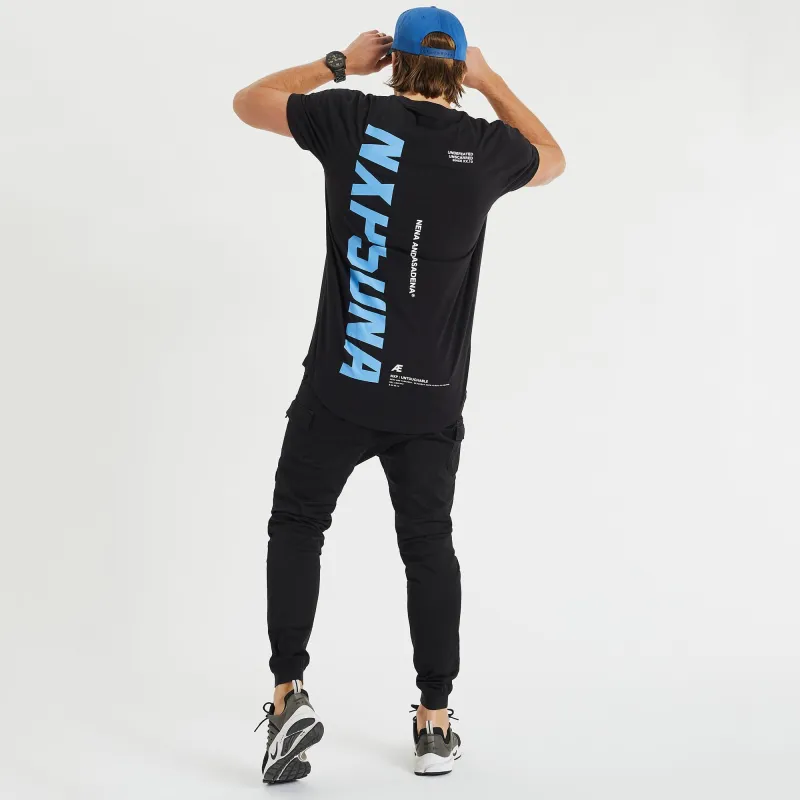 Remedy Cape Back T-Shirt Jet Black sold by Nena and Pasadena