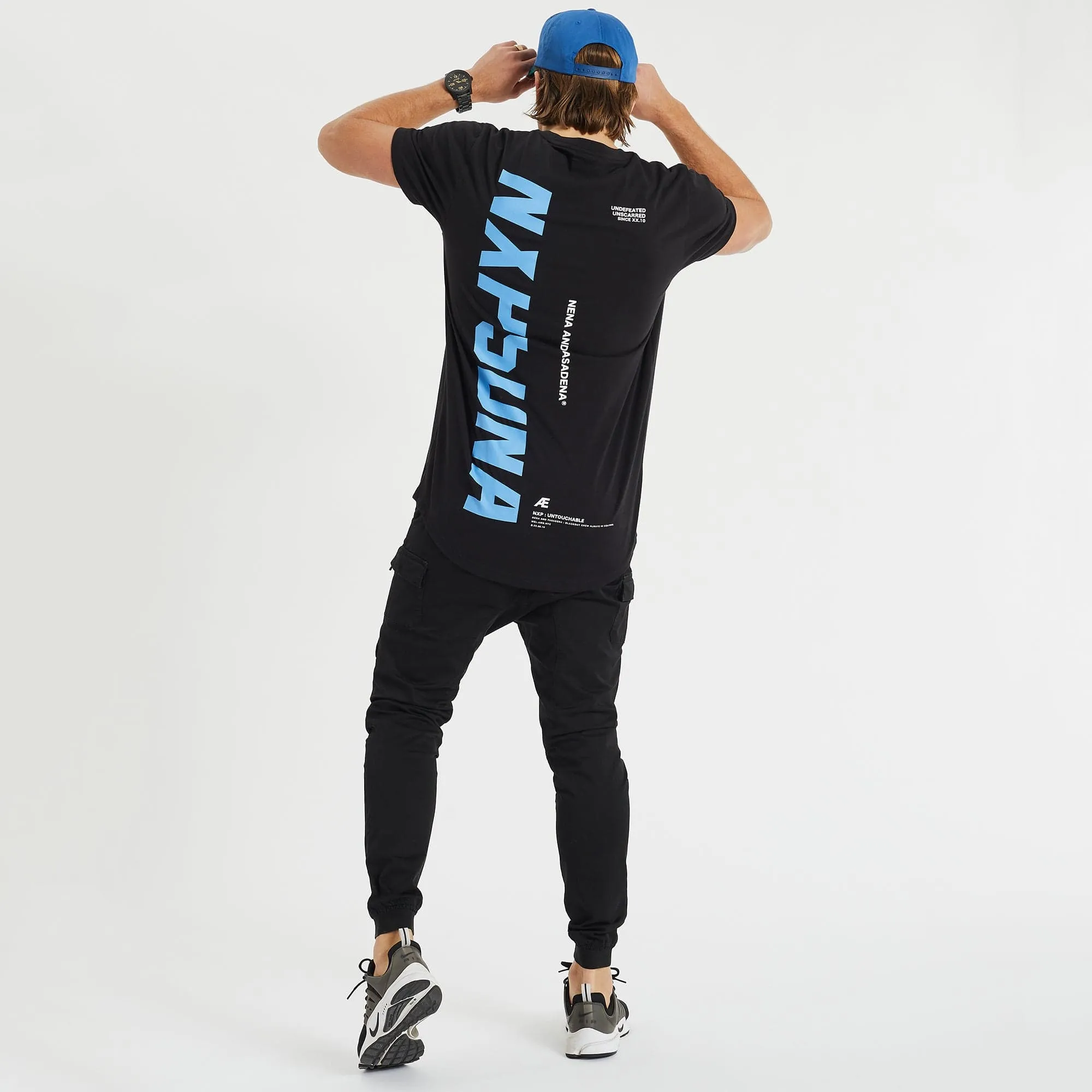 Remedy Cape Back T-Shirt Jet Black sold by Nena and Pasadena