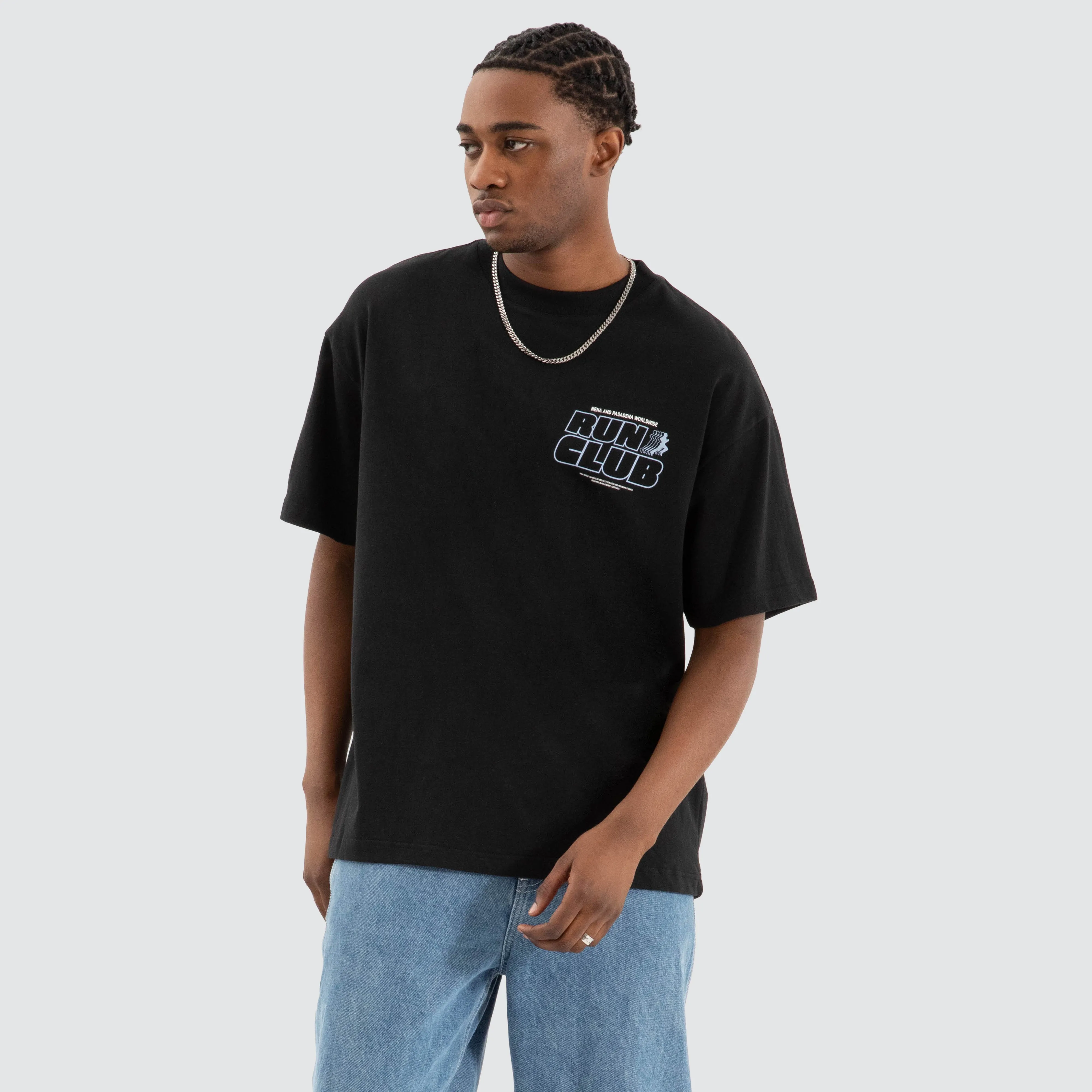 Run Club Raptor Tee Anthracite Black sold by Nena and Pasadena product image thumbnail 3