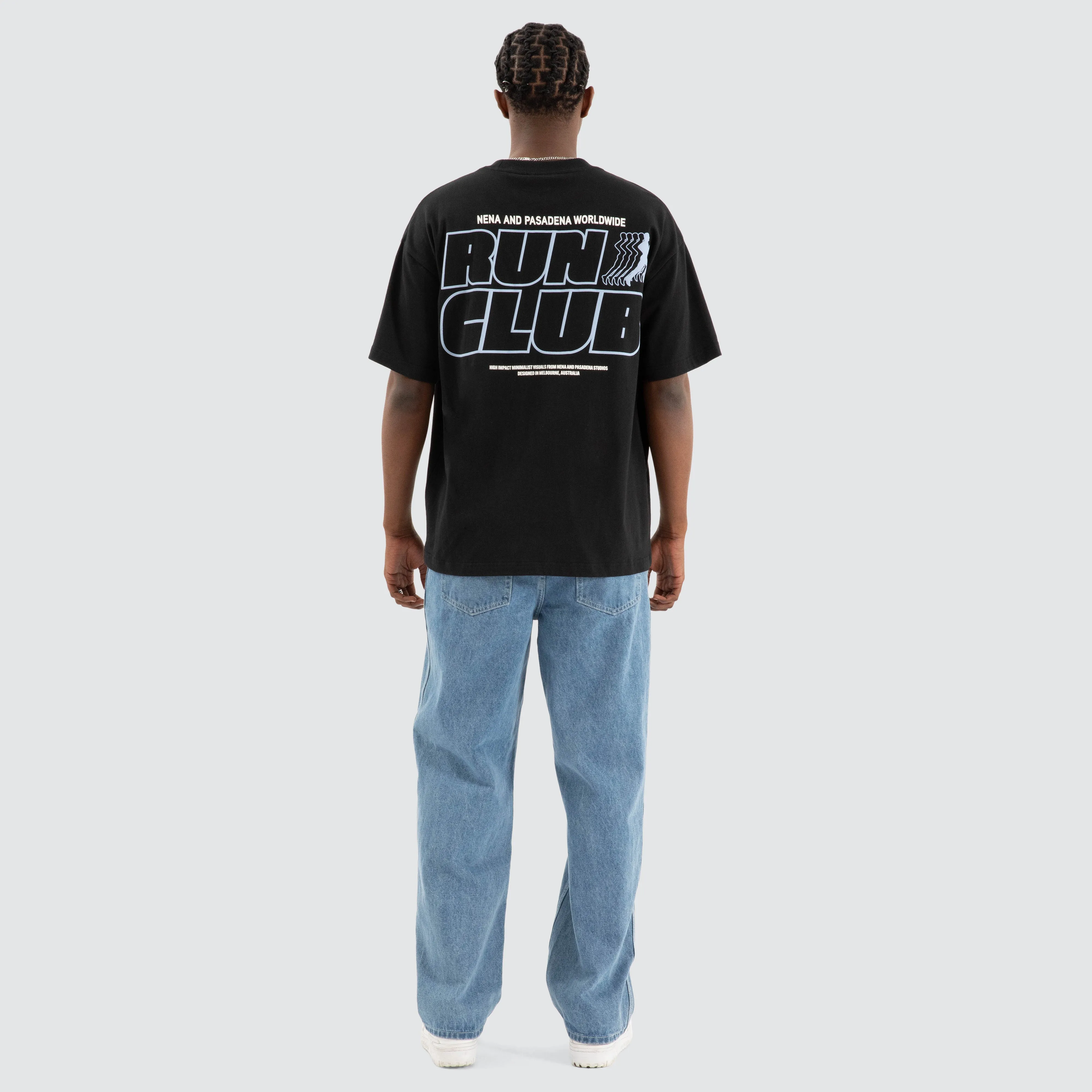 Run Club Raptor Tee Anthracite Black sold by Nena and Pasadena product image thumbnail 4