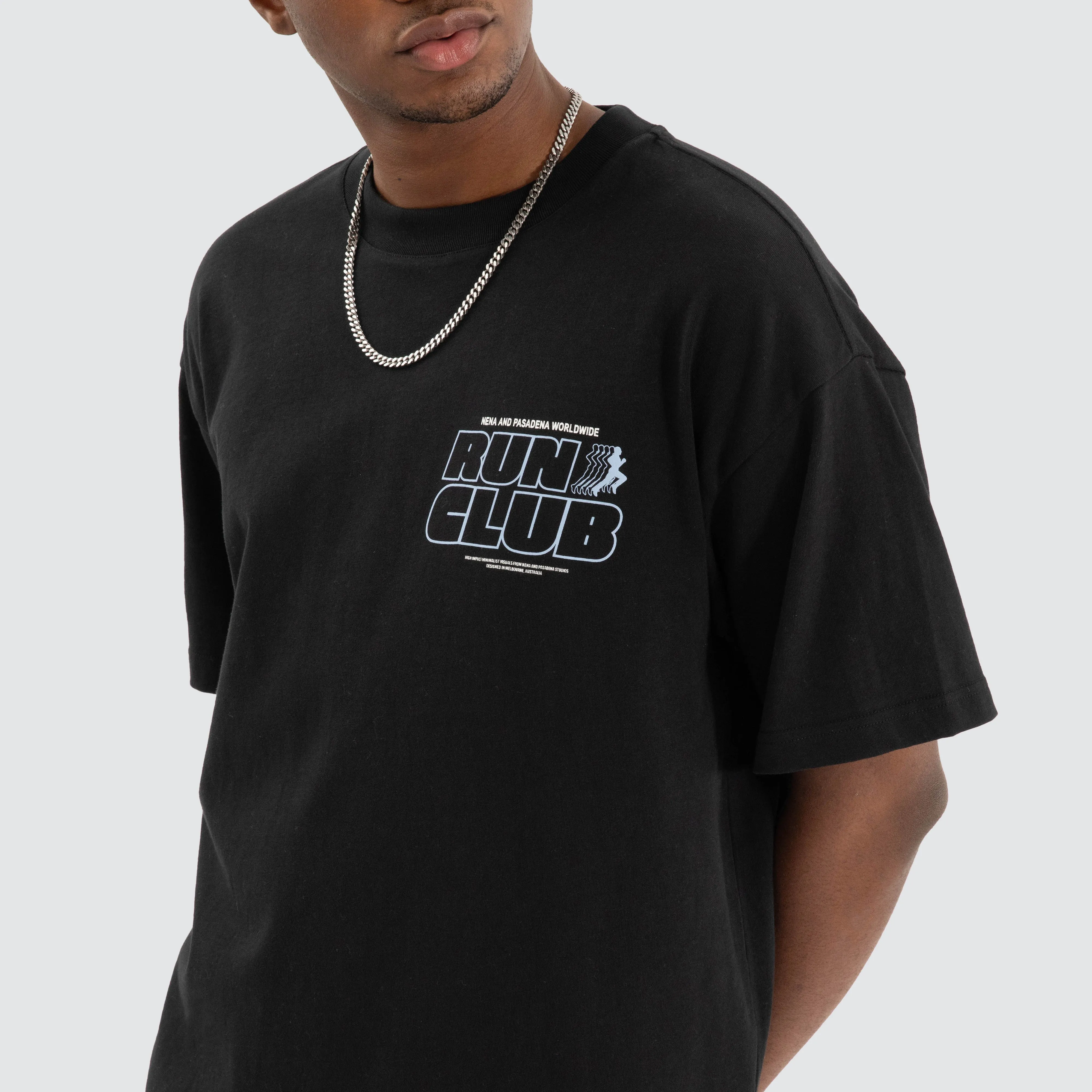 Run Club Raptor Tee Anthracite Black sold by Nena and Pasadena product image thumbnail 5