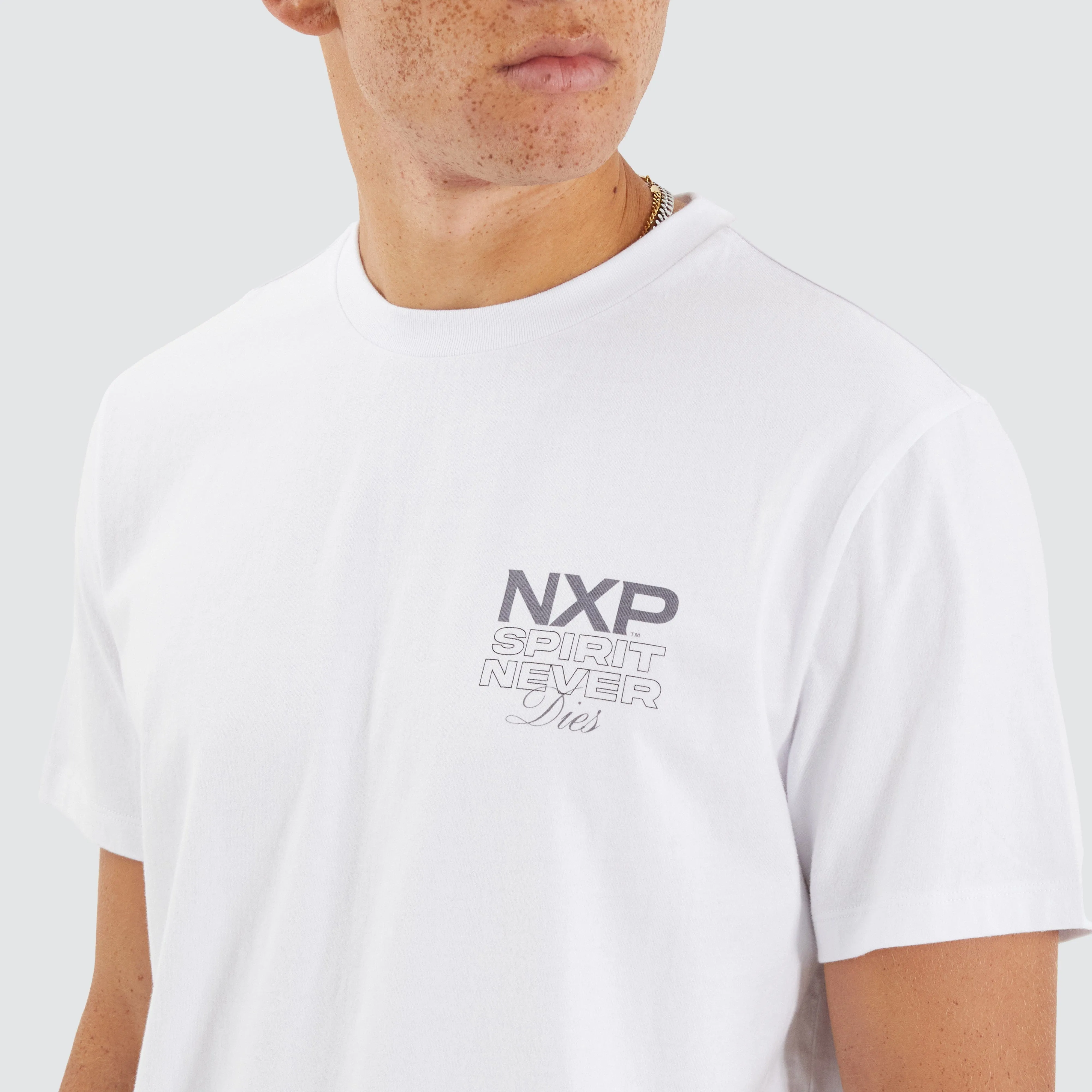 Simulation Dual Curved Tee Optical White sold by Nena and Pasadena product image thumbnail 3